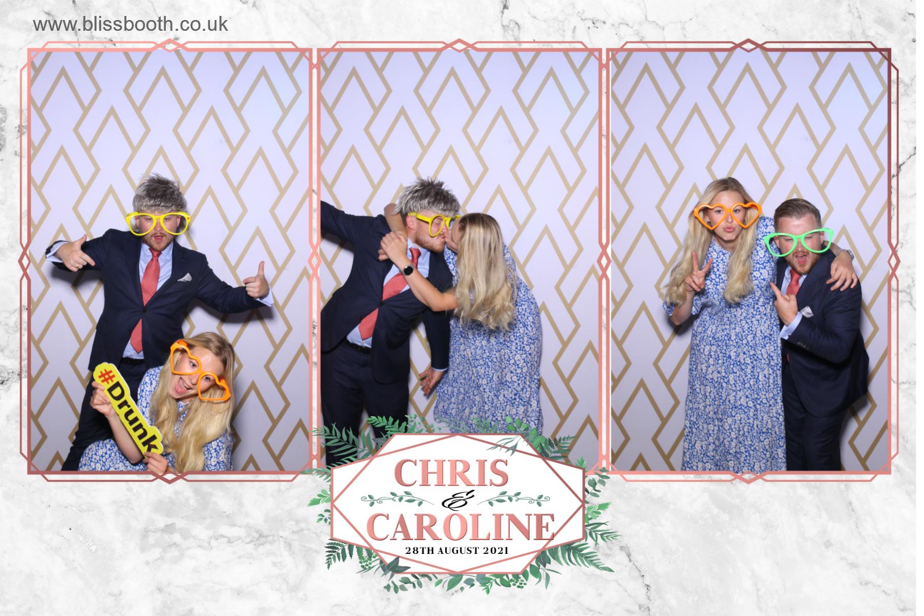 Chris and Caroline | View more photos from the event at gallery.blissbooth.co.uk/u/BlissBooth/Chris-and-Caroline