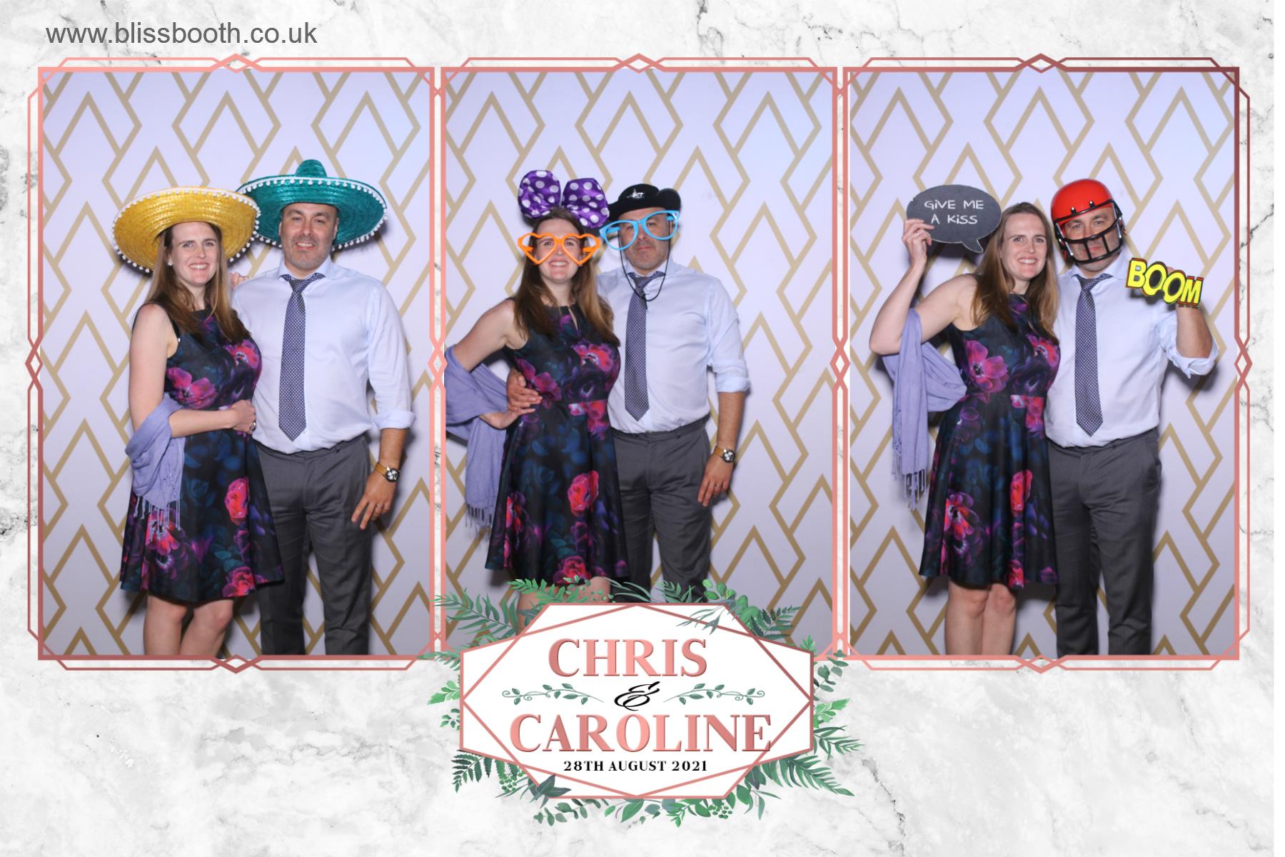 Chris and Caroline | View more photos from the event at gallery.blissbooth.co.uk/u/BlissBooth/Chris-and-Caroline