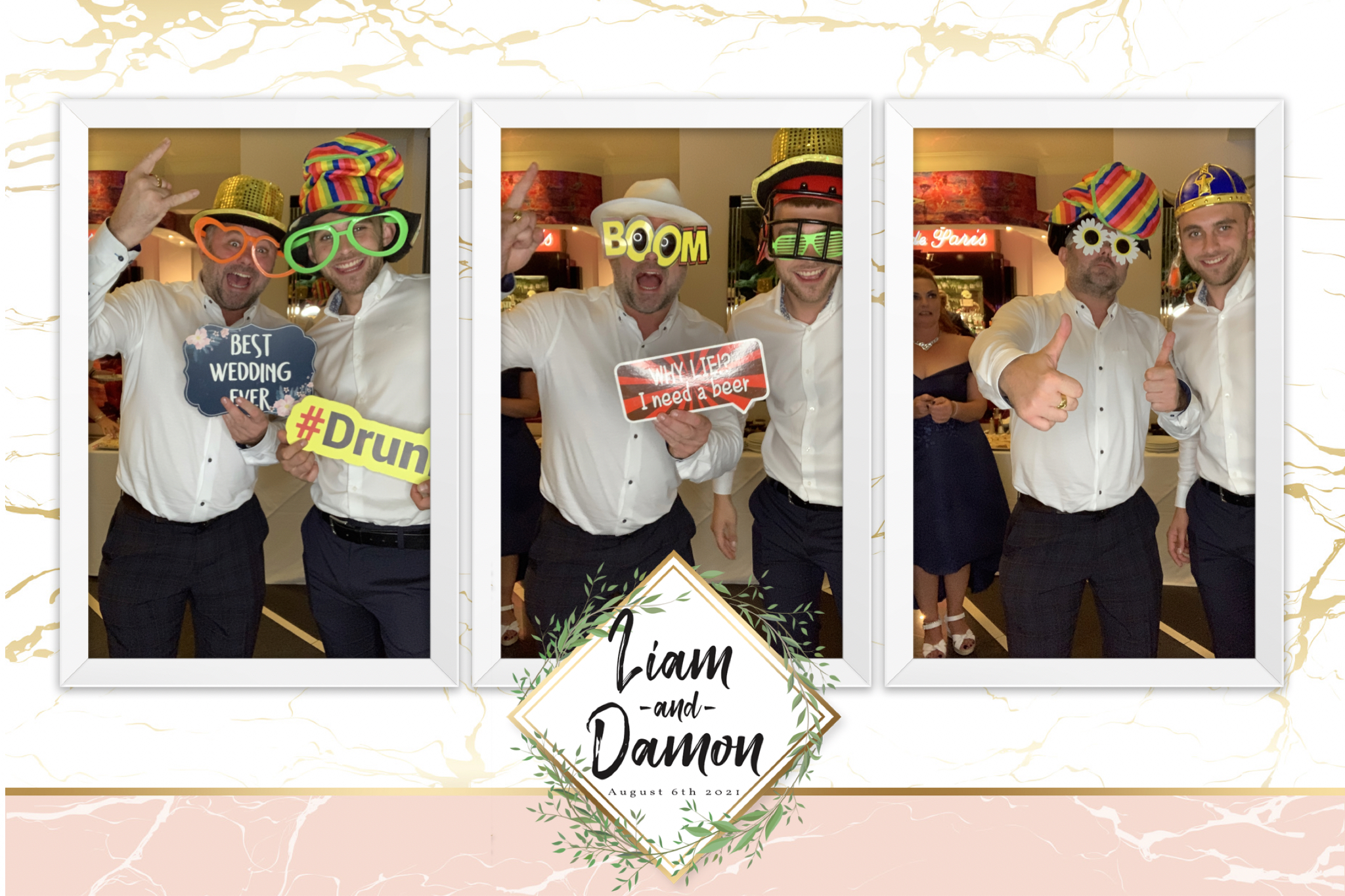 Damon and Liam | View more photos from the event at gallery.blissbooth.co.uk/u/BlissBooth/Damon-and-Liam