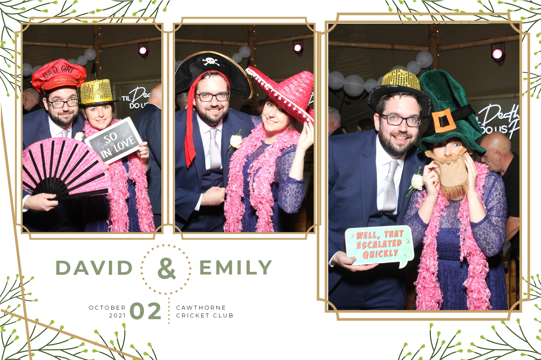 Emily and David | View more photos from the event at gallery.blissbooth.co.uk/u/BlissBooth/Emily-and-David