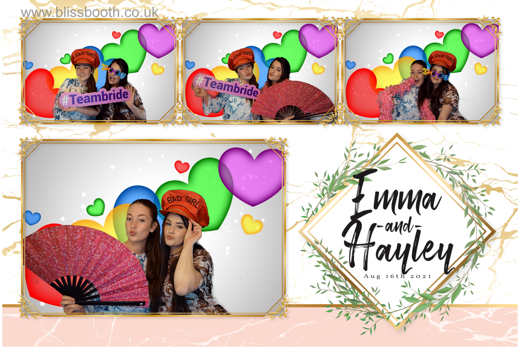 Emma and Hayley | View more photos from the event at gallery.blissbooth.co.uk/u/BlissBooth/Emma-and-Hayley