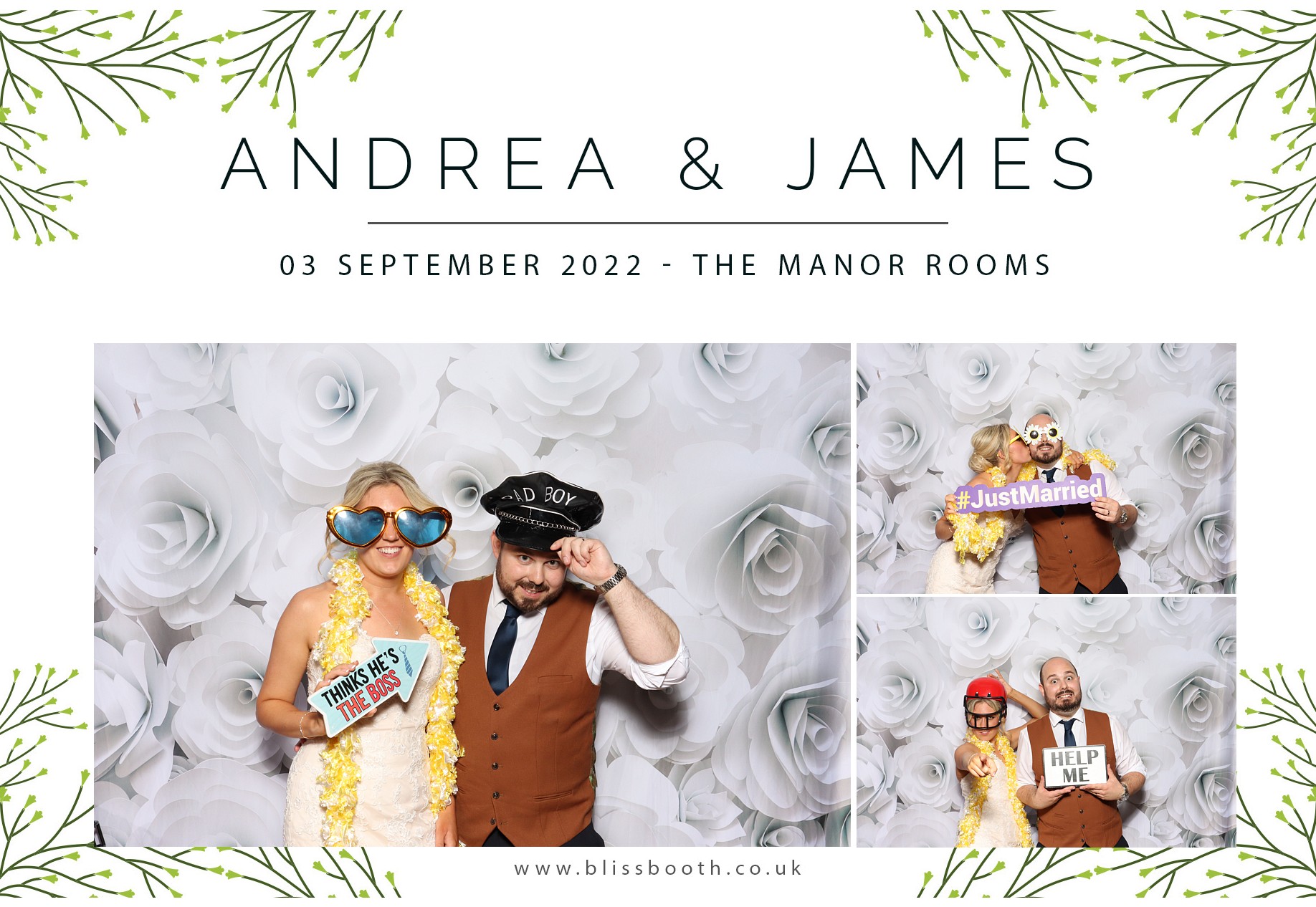 Andrea & James | View more photos from the event at gallery.blissbooth.co.uk/u/BlissBooth/Andrea-James