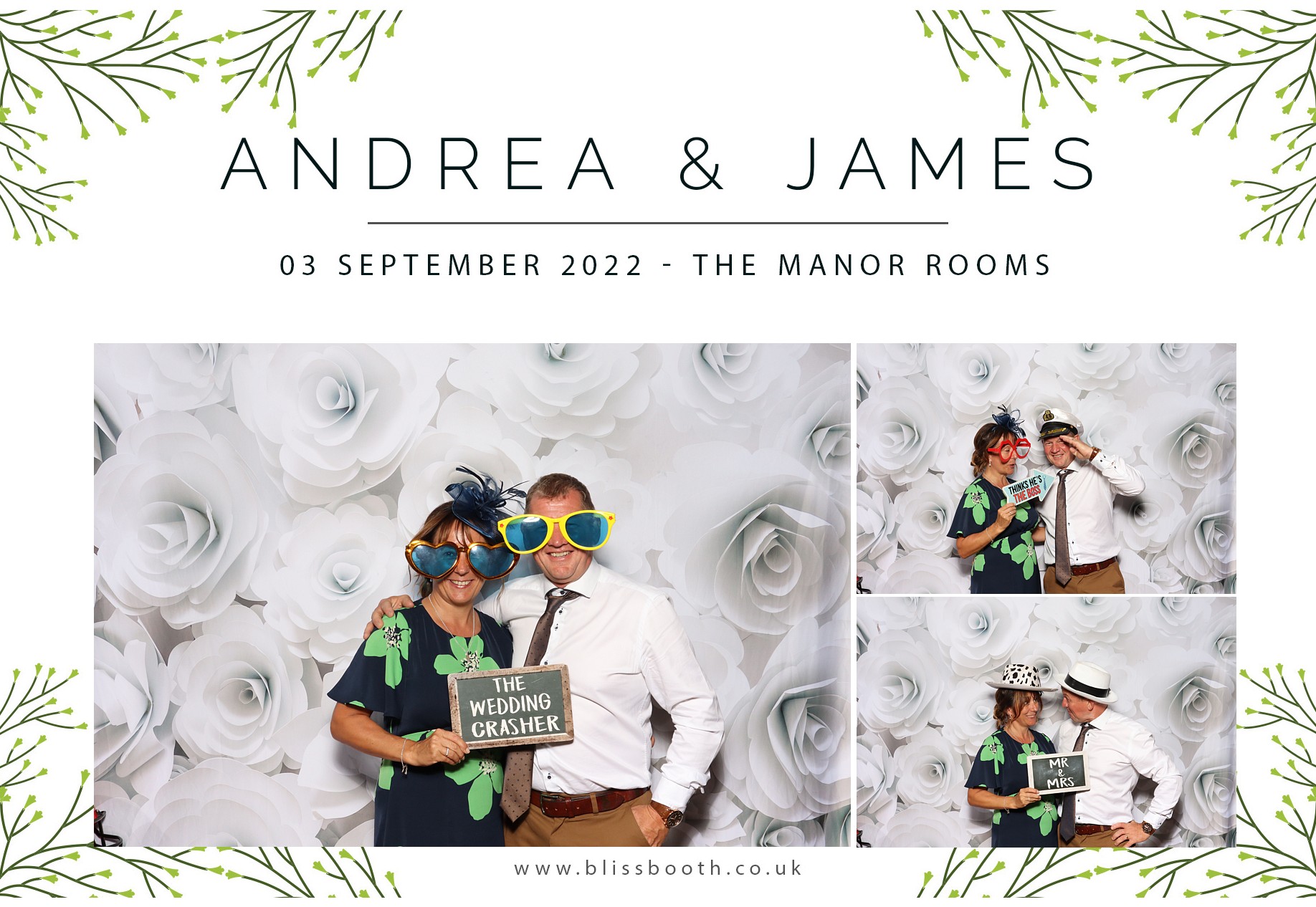Andrea & James | View more photos from the event at gallery.blissbooth.co.uk/u/BlissBooth/Andrea-James