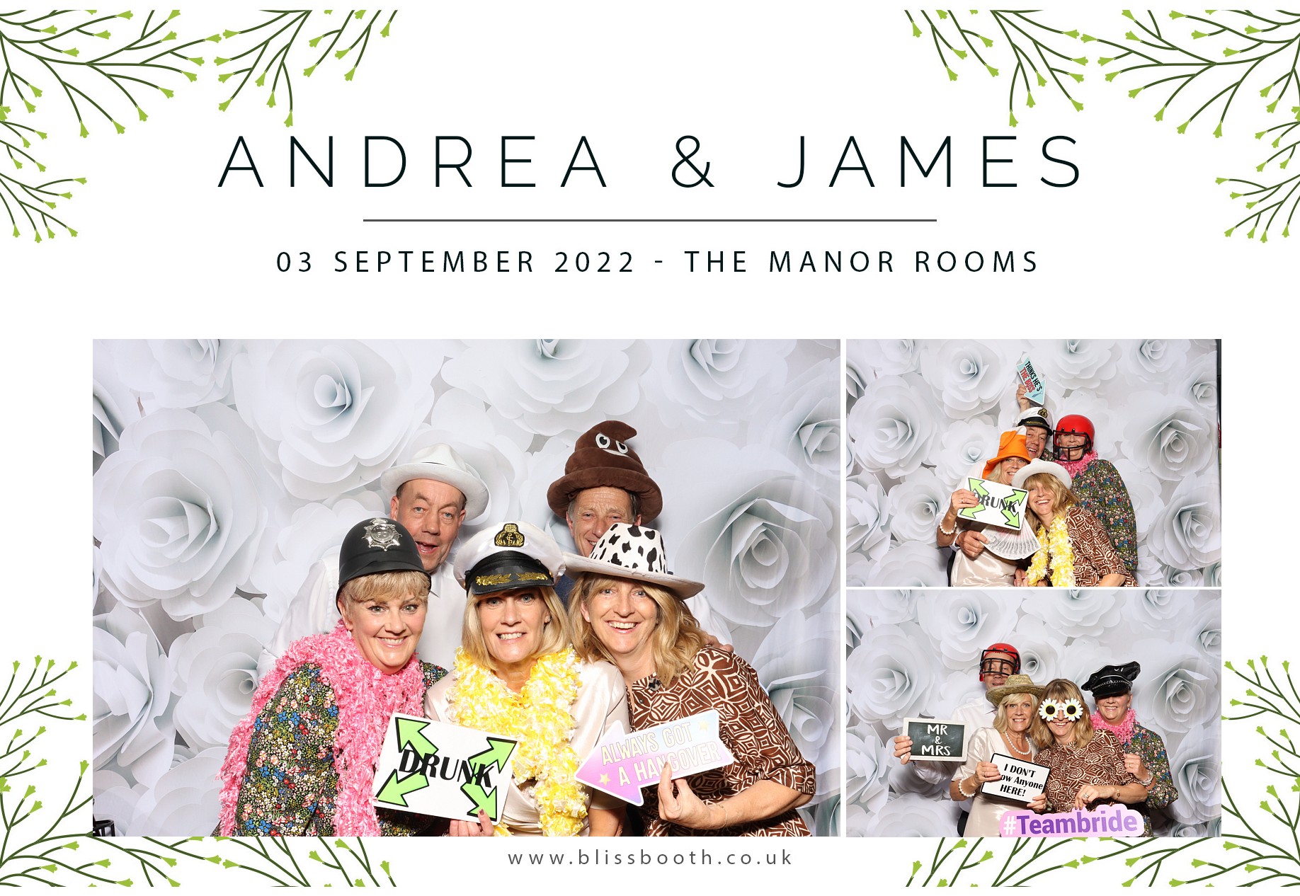 Andrea & James | View more photos from the event at gallery.blissbooth.co.uk/u/BlissBooth/Andrea-James