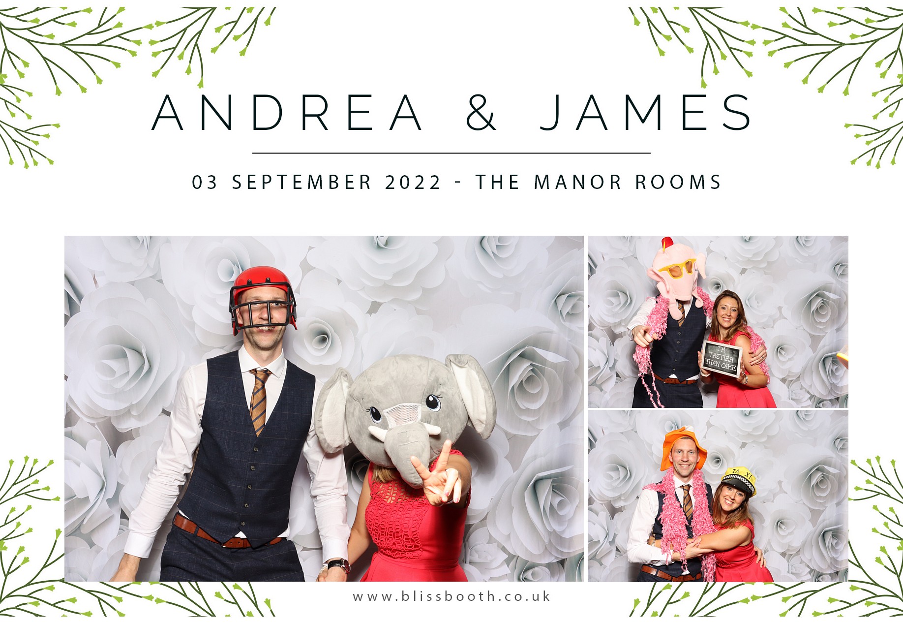 Andrea & James | View more photos from the event at gallery.blissbooth.co.uk/u/BlissBooth/Andrea-James