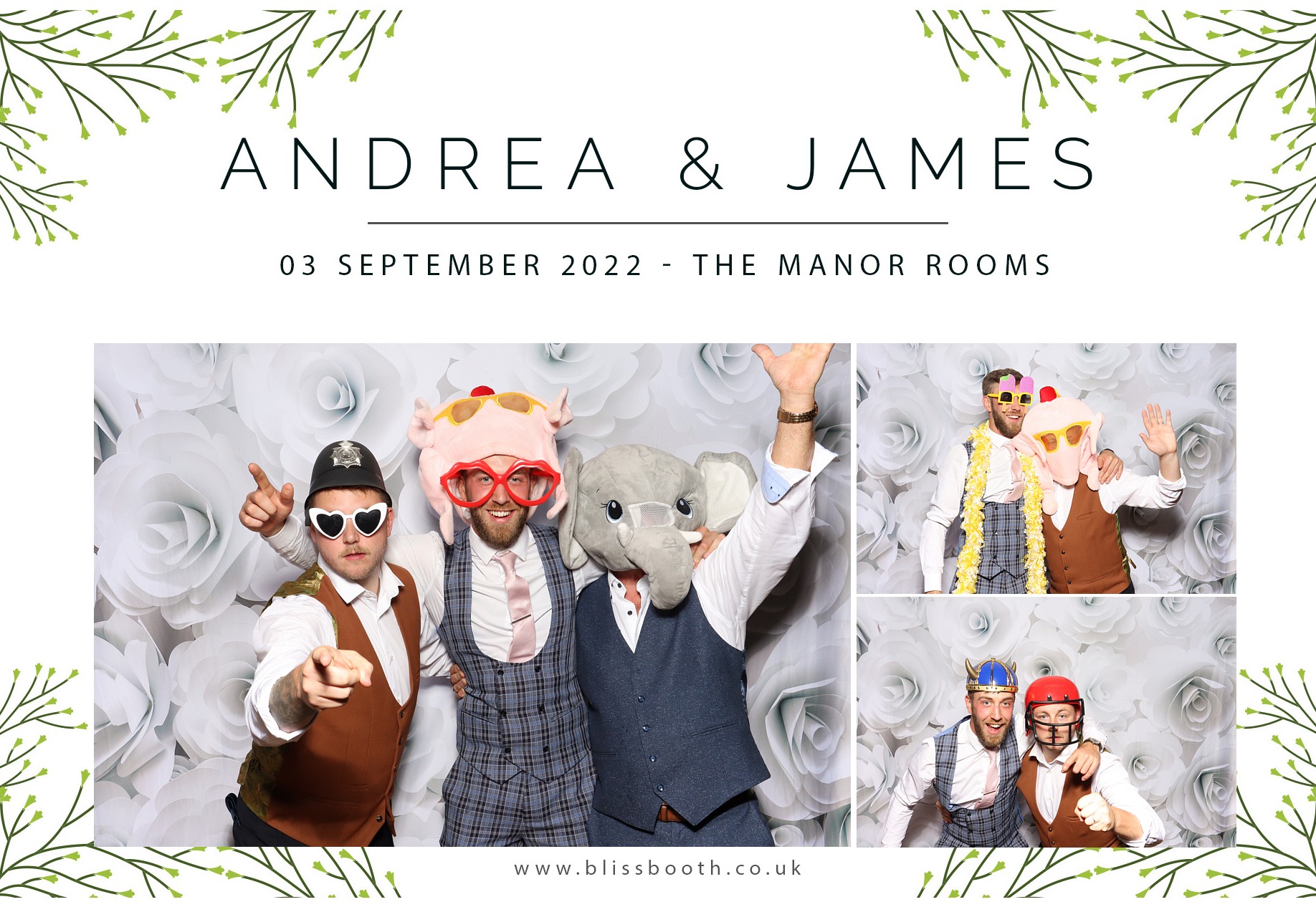 Andrea & James | View more photos from the event at gallery.blissbooth.co.uk/u/BlissBooth/Andrea-James
