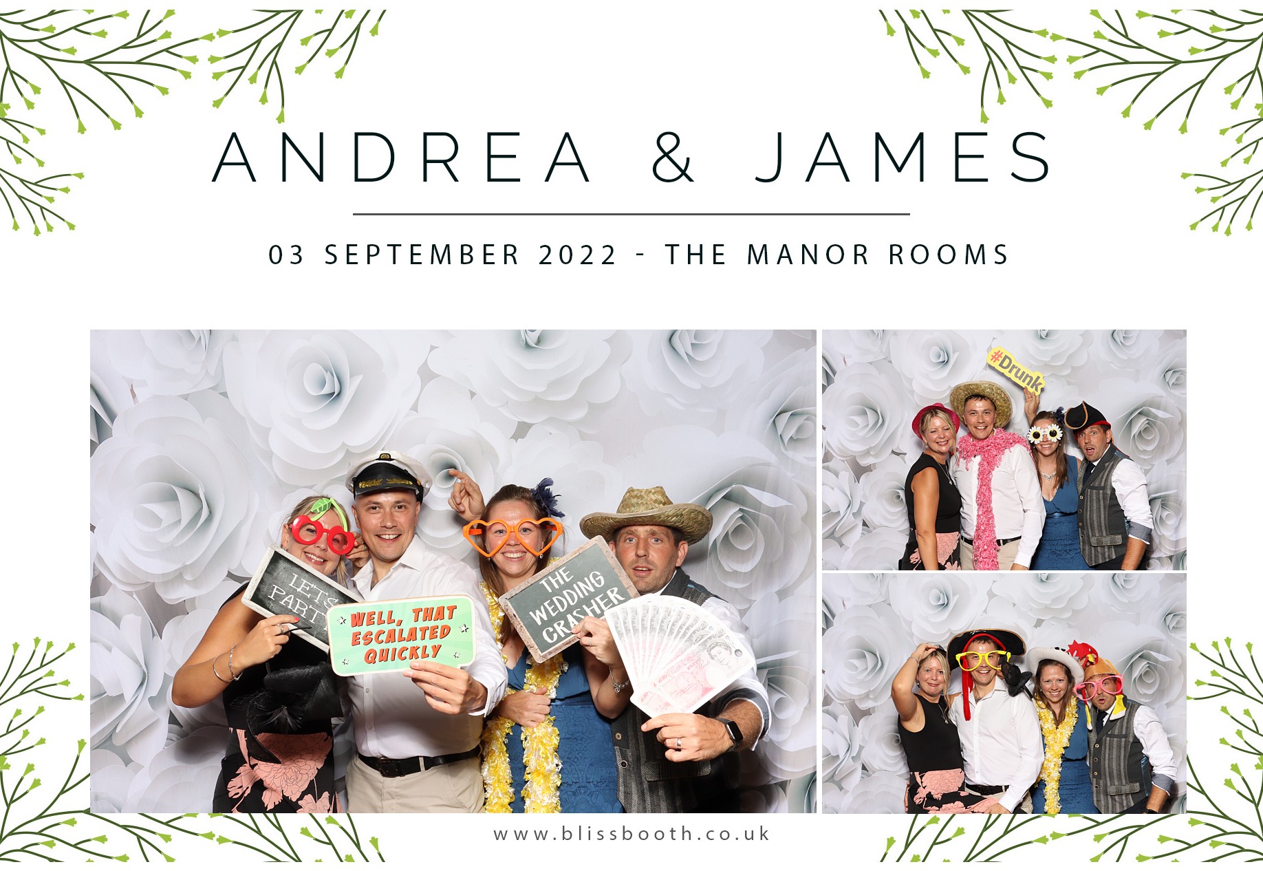 Andrea & James | View more photos from the event at gallery.blissbooth.co.uk/u/BlissBooth/Andrea-James