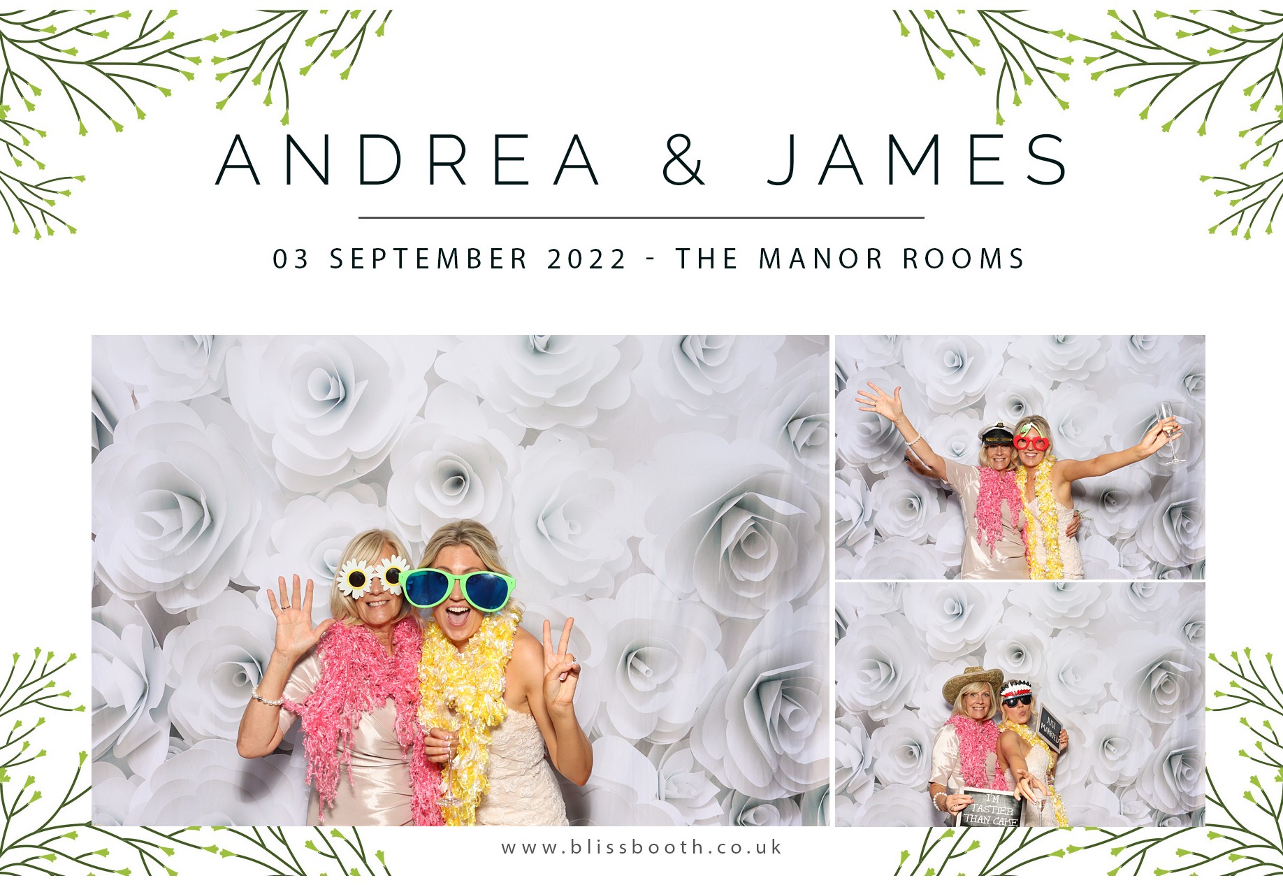 Andrea & James | View more photos from the event at gallery.blissbooth.co.uk/u/BlissBooth/Andrea-James