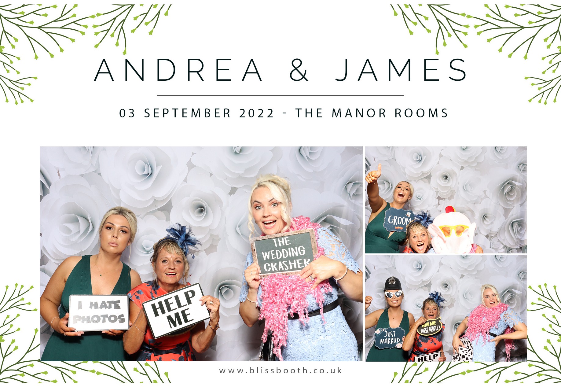 Andrea & James | View more photos from the event at gallery.blissbooth.co.uk/u/BlissBooth/Andrea-James