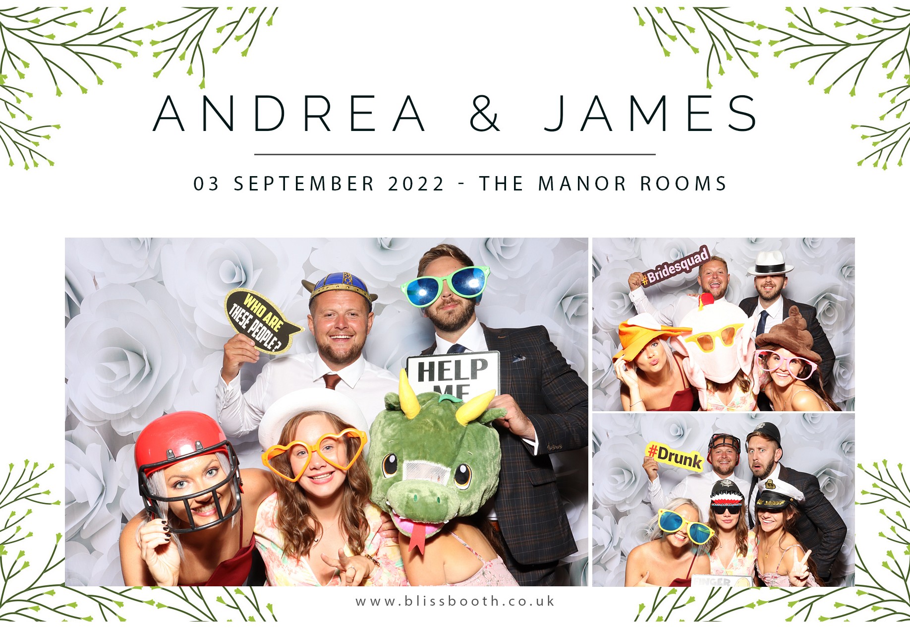 Andrea & James | View more photos from the event at gallery.blissbooth.co.uk/u/BlissBooth/Andrea-James