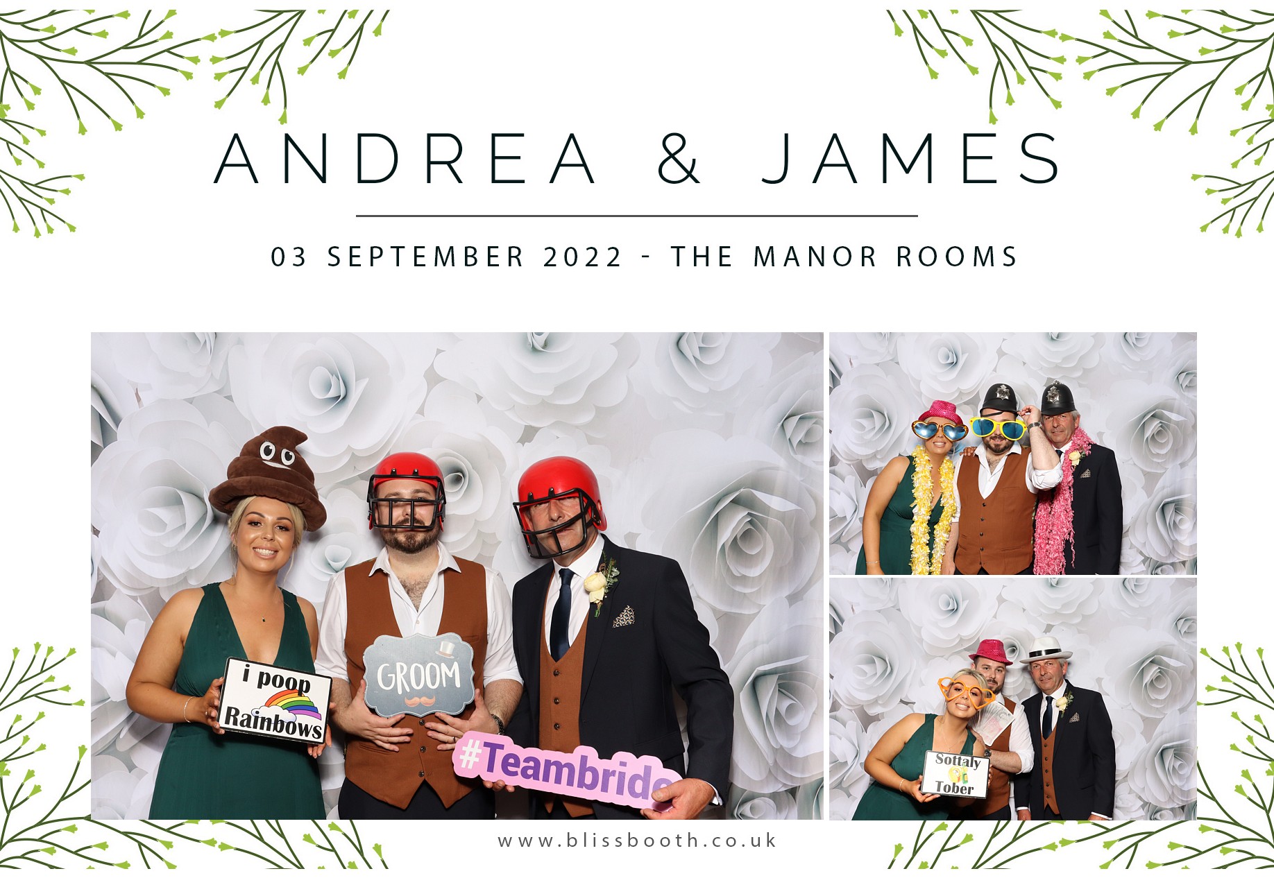 Andrea & James | View more photos from the event at gallery.blissbooth.co.uk/u/BlissBooth/Andrea-James