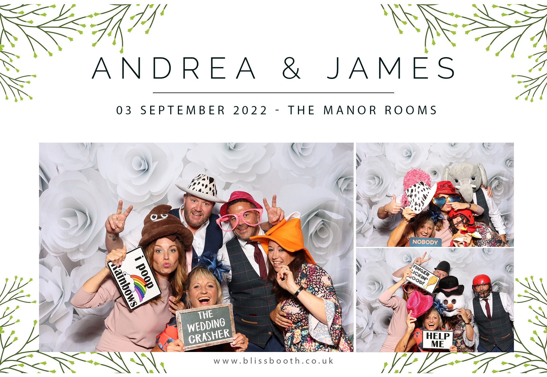 Andrea & James | View more photos from the event at gallery.blissbooth.co.uk/u/BlissBooth/Andrea-James