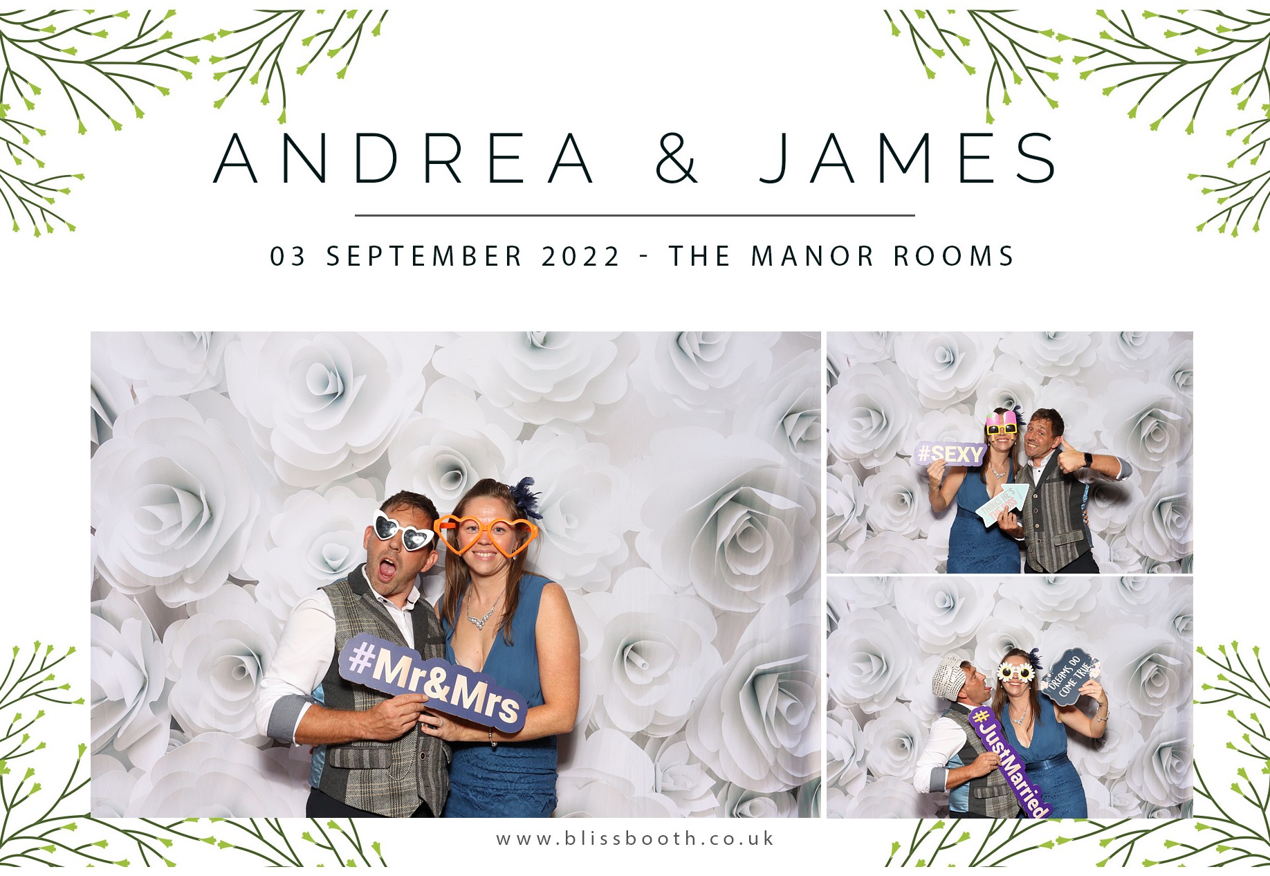 Andrea & James | View more photos from the event at gallery.blissbooth.co.uk/u/BlissBooth/Andrea-James