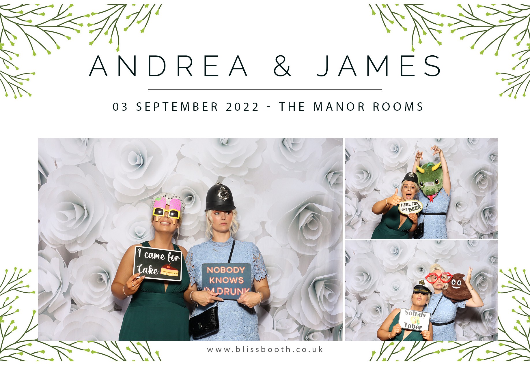 Andrea & James | View more photos from the event at gallery.blissbooth.co.uk/u/BlissBooth/Andrea-James