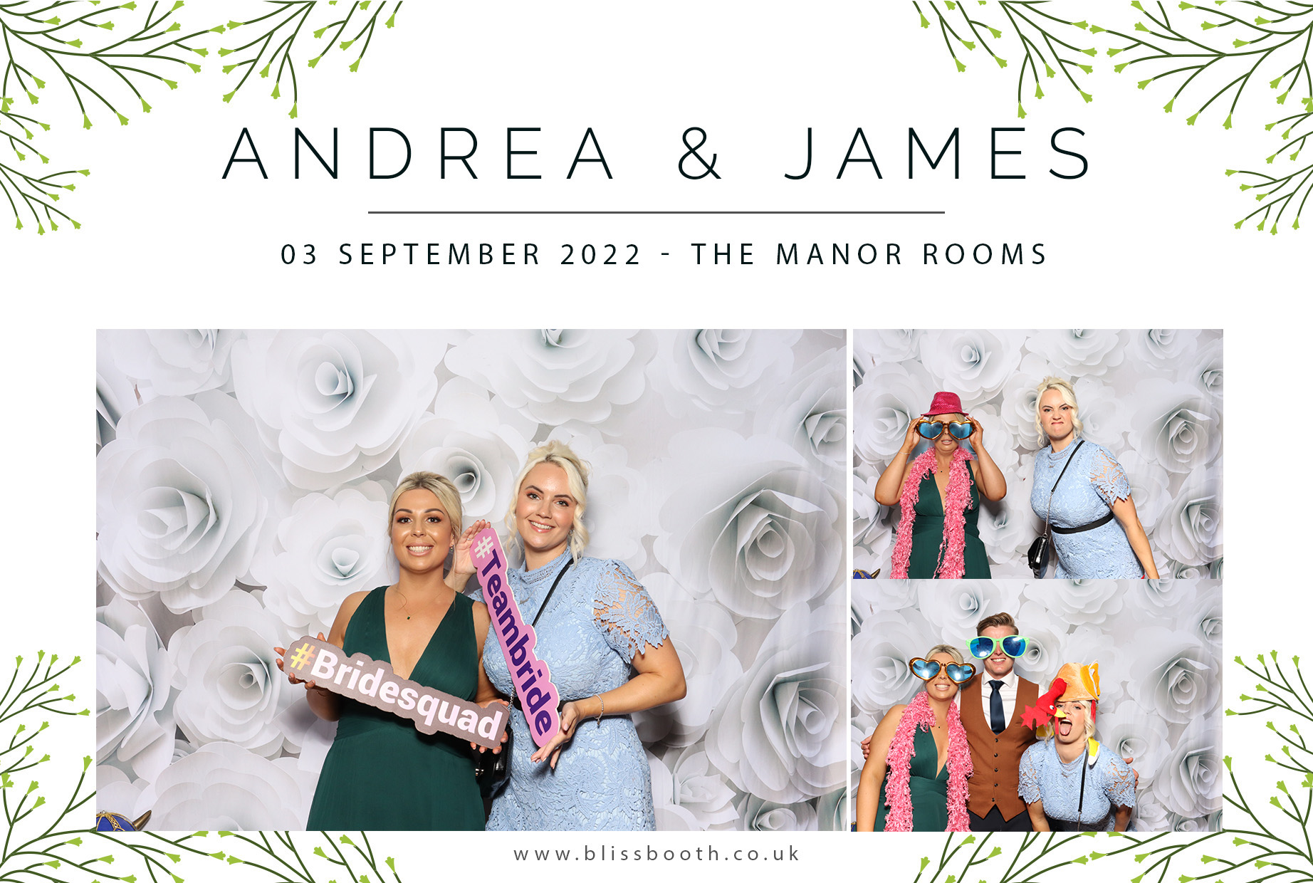 Andrea & James | View more photos from the event at gallery.blissbooth.co.uk/u/BlissBooth/Andrea-James