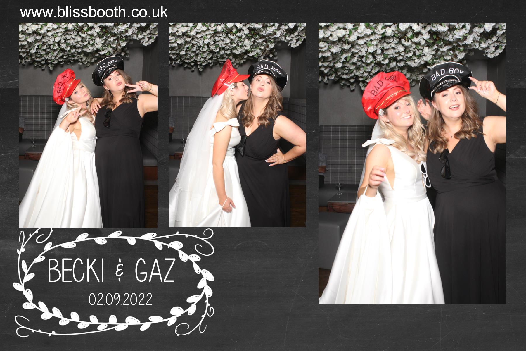 Becki and Gaz | View more photos from the event at gallery.blissbooth.co.uk/u/BlissBooth/Becki-and-Gaz