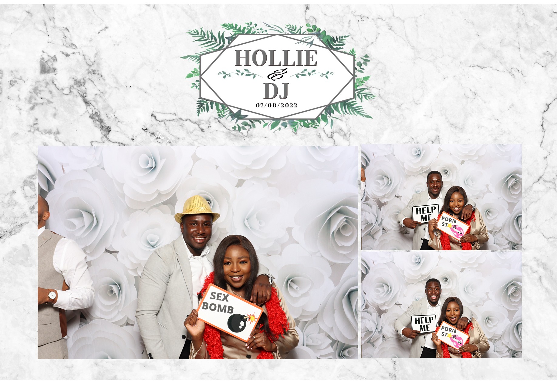 Hollie and DJ | View more photos from the event at gallery.blissbooth.co.uk/u/BlissBooth/Hollie-and-DJ