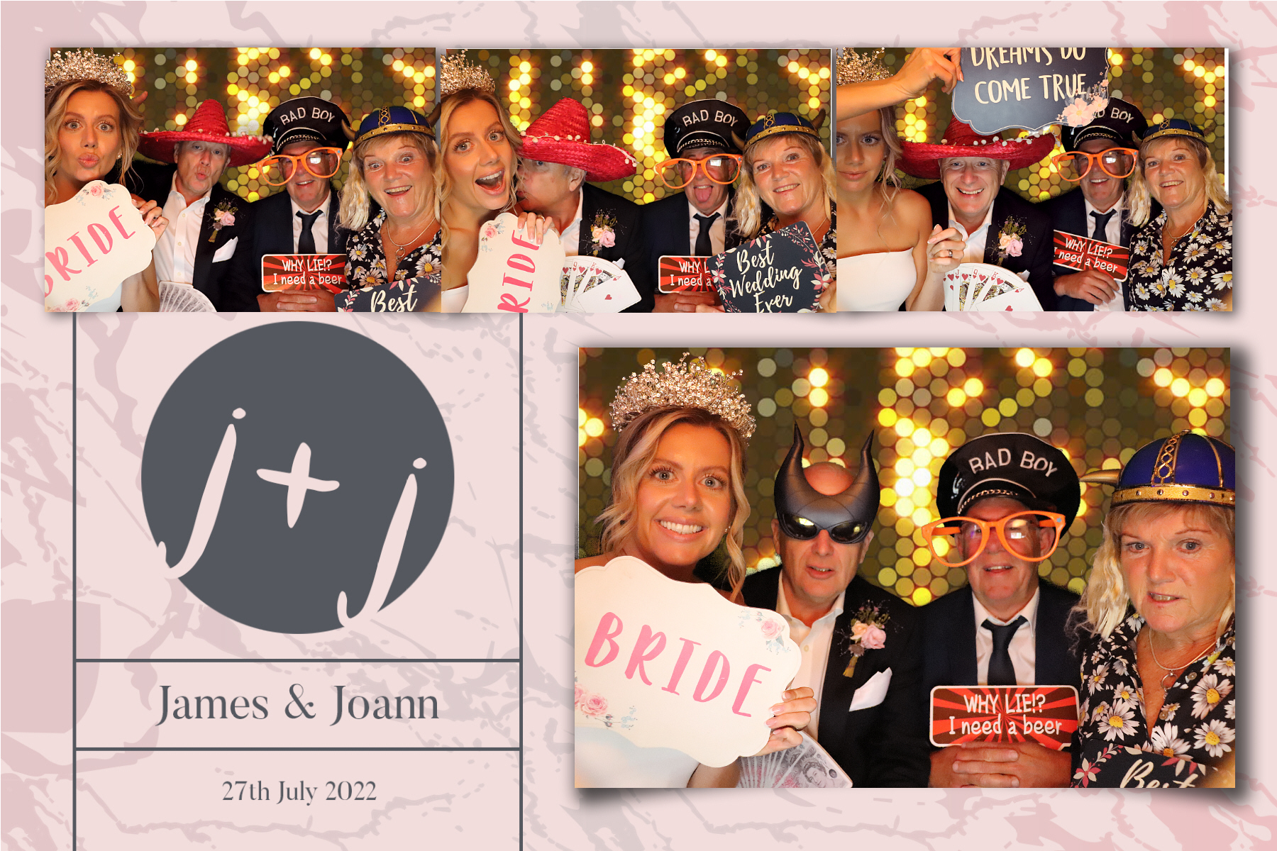 Joann and James | View more photos from the event at gallery.blissbooth.co.uk/u/BlissBooth/Joann-and-James