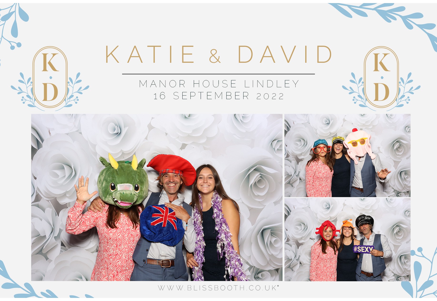 Katie and David | View more photos from the event at gallery.blissbooth.co.uk/u/BlissBooth/Katie-and-David