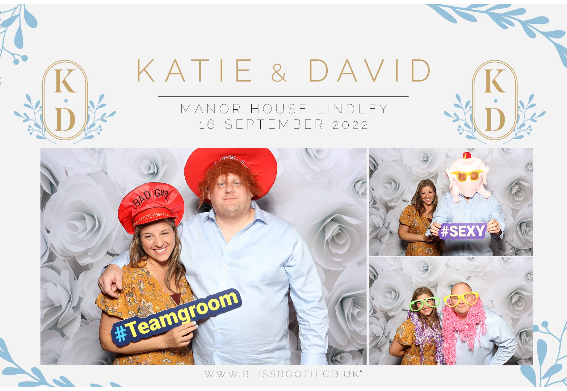 Katie and David | View more photos from the event at gallery.blissbooth.co.uk/u/BlissBooth/Katie-and-David