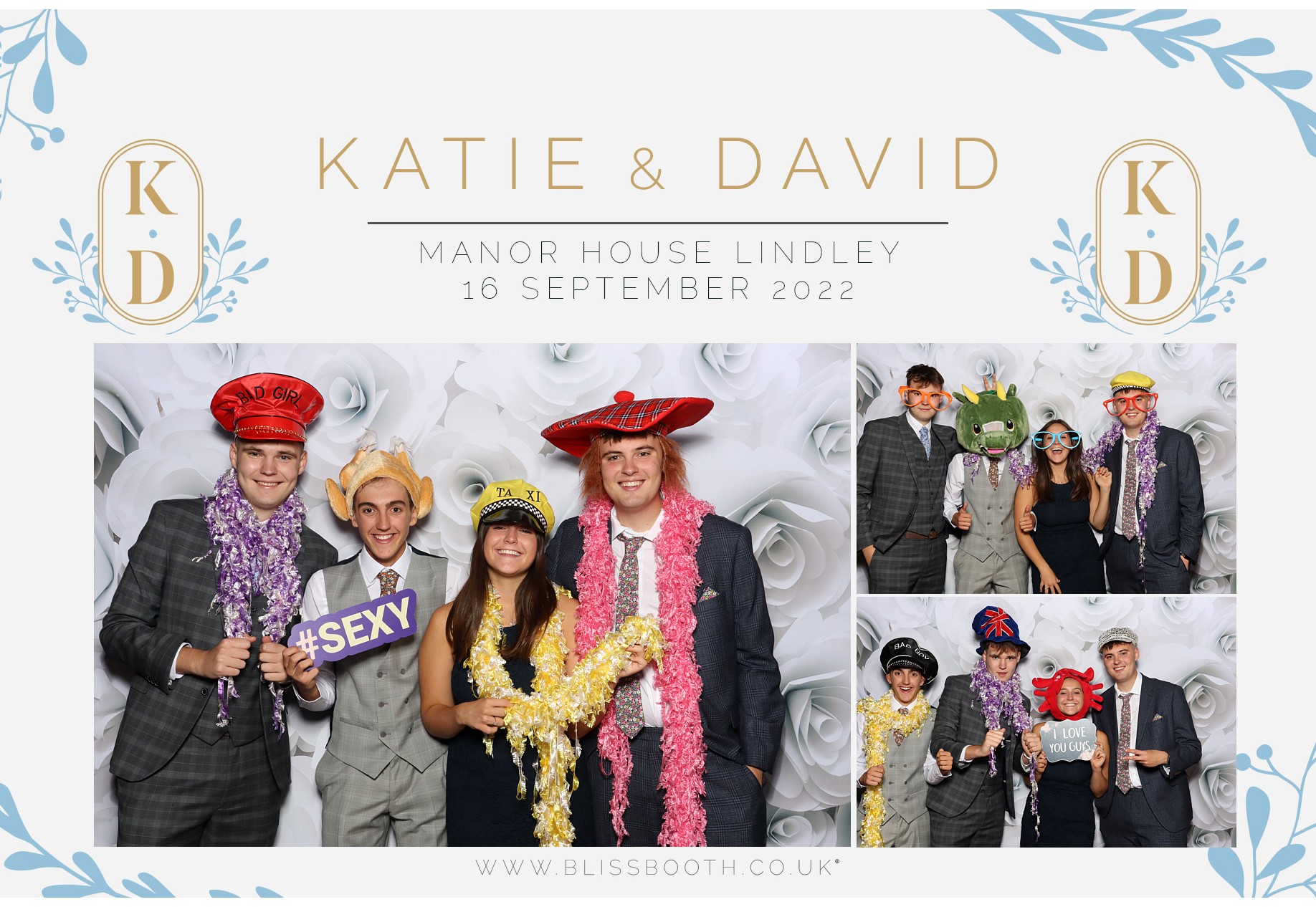 Katie and David | View more photos from the event at gallery.blissbooth.co.uk/u/BlissBooth/Katie-and-David