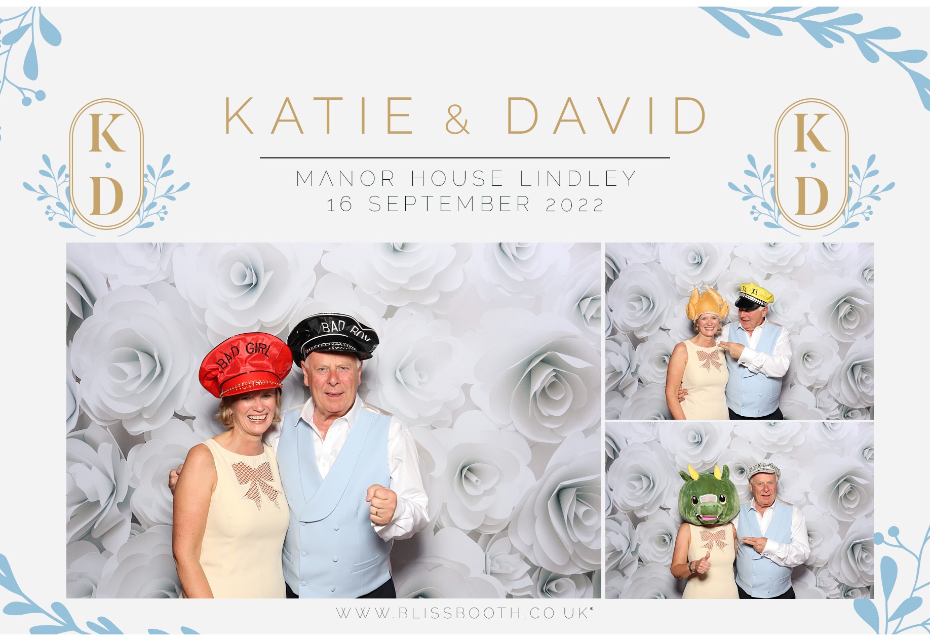 Katie and David | View more photos from the event at gallery.blissbooth.co.uk/u/BlissBooth/Katie-and-David