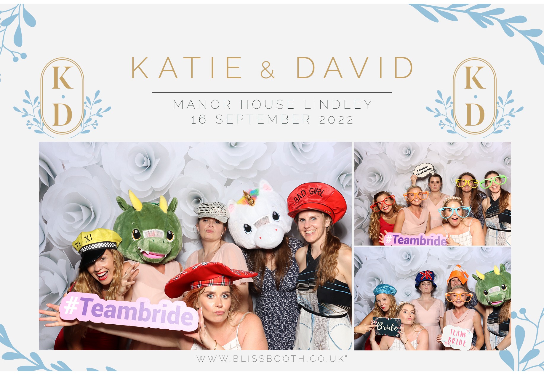 Katie and David | View more photos from the event at gallery.blissbooth.co.uk/u/BlissBooth/Katie-and-David