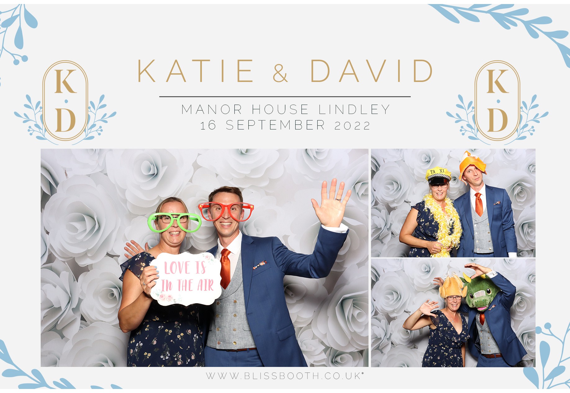 Katie and David | View more photos from the event at gallery.blissbooth.co.uk/u/BlissBooth/Katie-and-David