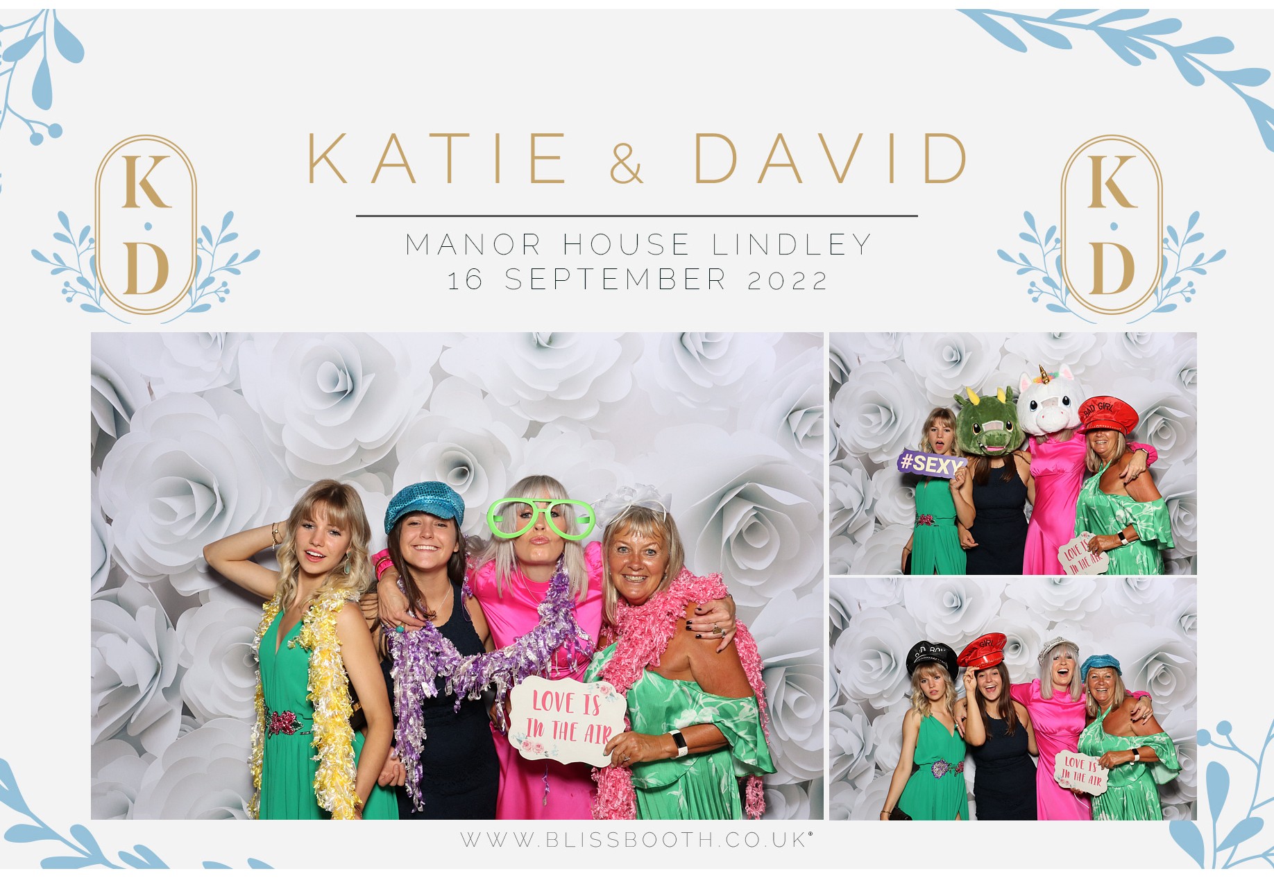 Katie and David | View more photos from the event at gallery.blissbooth.co.uk/u/BlissBooth/Katie-and-David