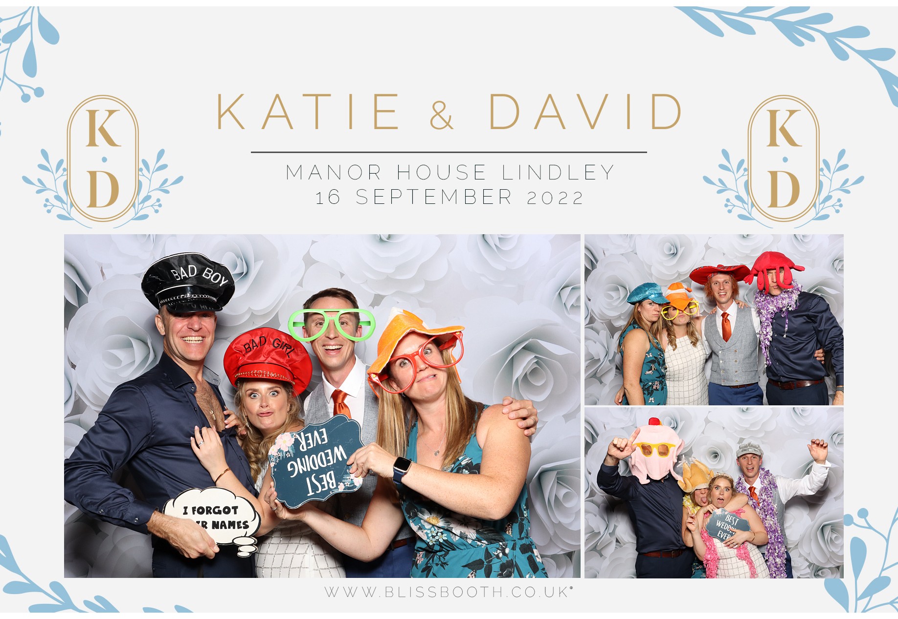 Katie and David | View more photos from the event at gallery.blissbooth.co.uk/u/BlissBooth/Katie-and-David