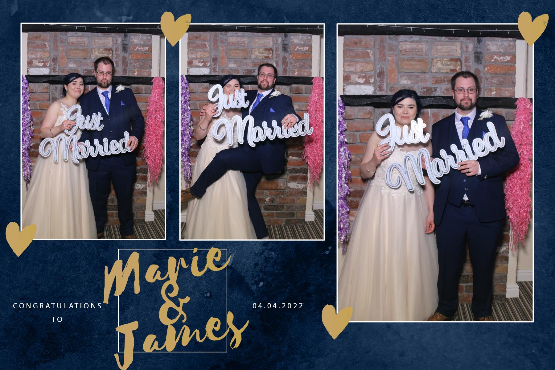 Marie and James | View more photos from the event at gallery.blissbooth.co.uk/u/BlissBooth/Marie-and-James-0