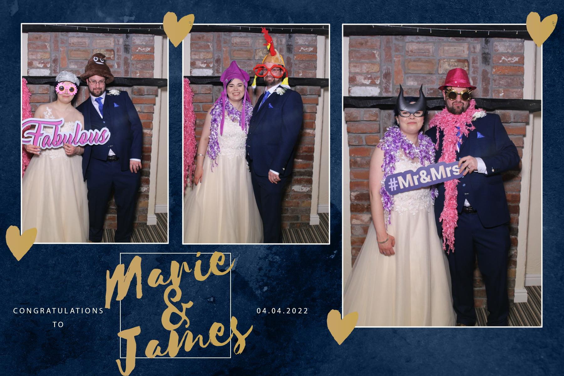 Marie and James | View more photos from the event at gallery.blissbooth.co.uk/u/BlissBooth/Marie-and-James