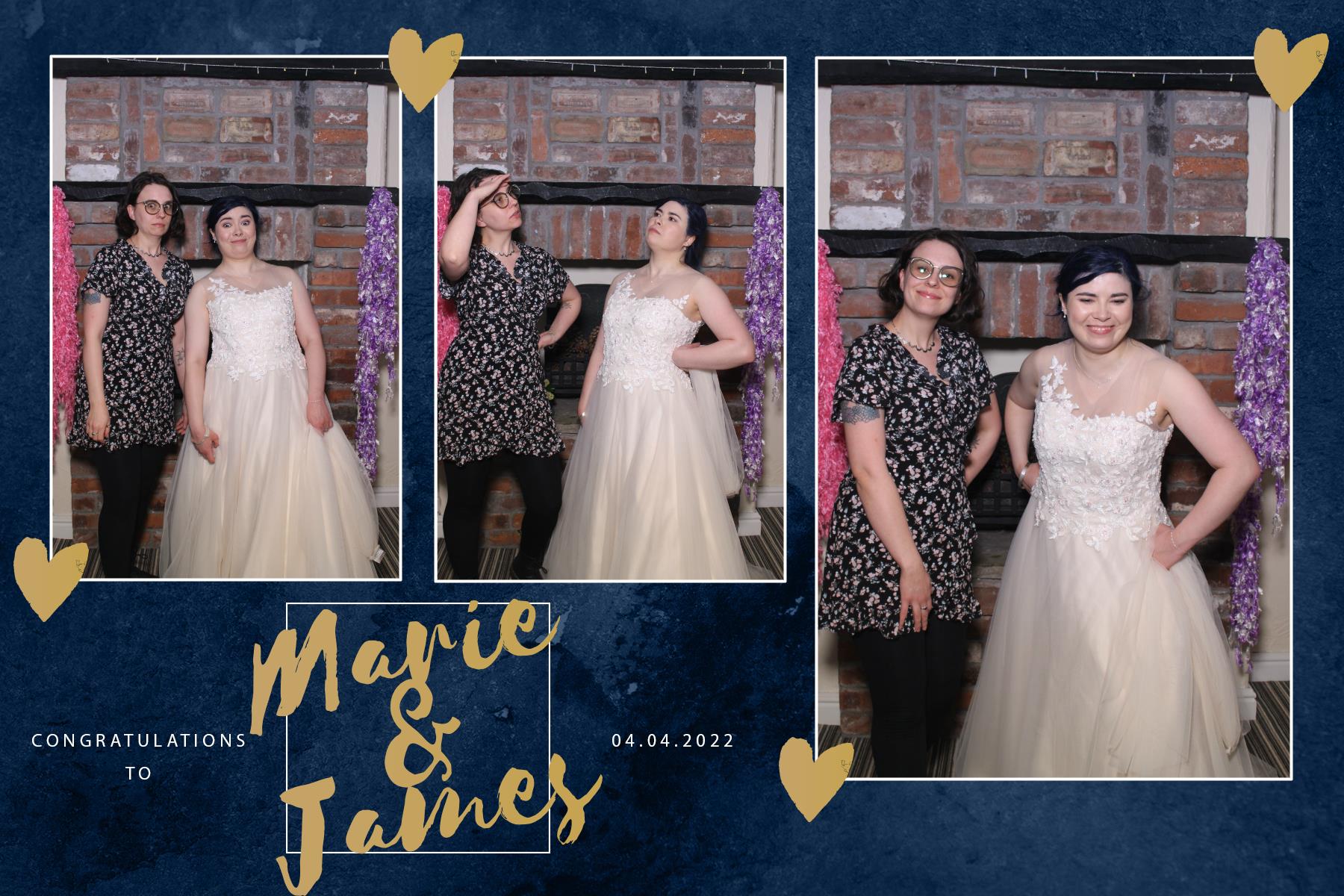 Marie and James | View more photos from the event at gallery.blissbooth.co.uk/u/BlissBooth/Marie-and-James