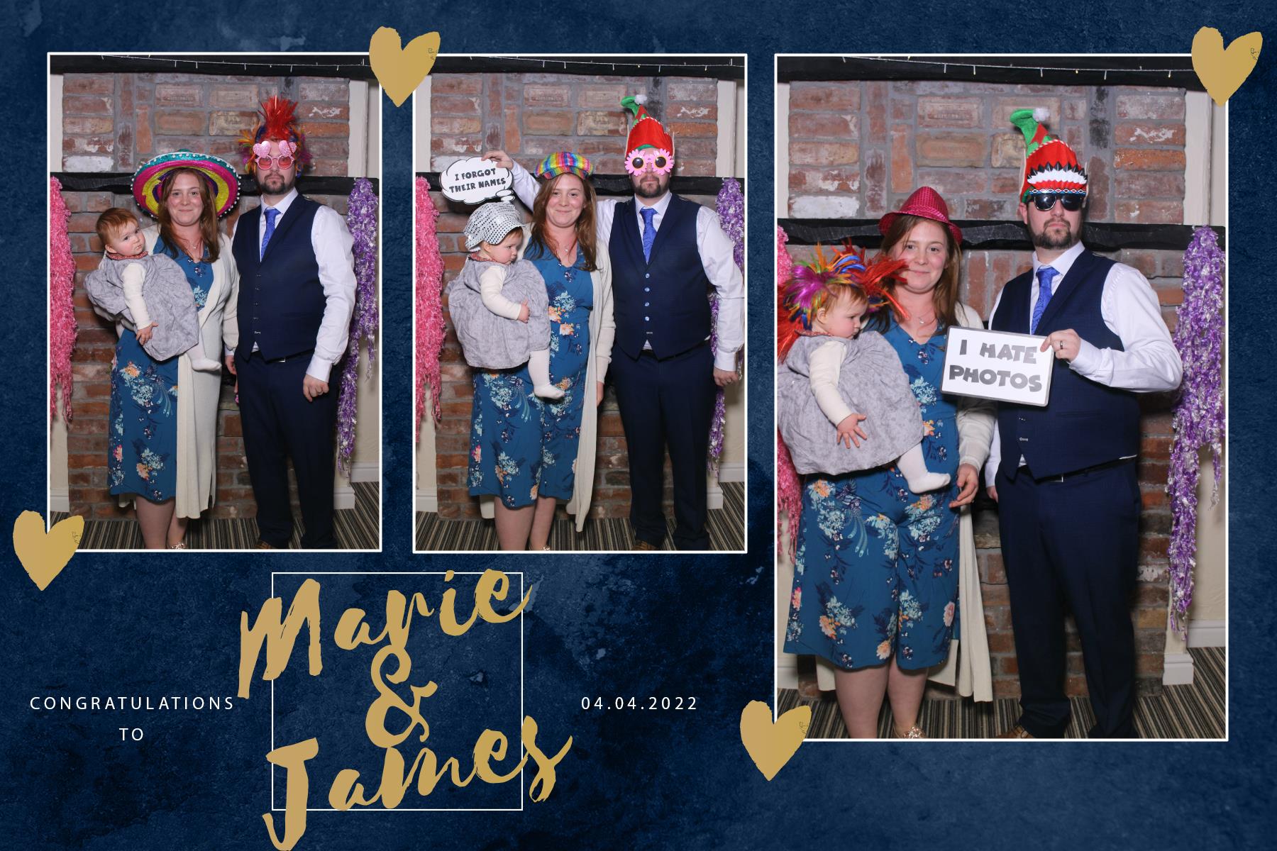 Marie and James | View more photos from the event at gallery.blissbooth.co.uk/u/BlissBooth/Marie-and-James-0