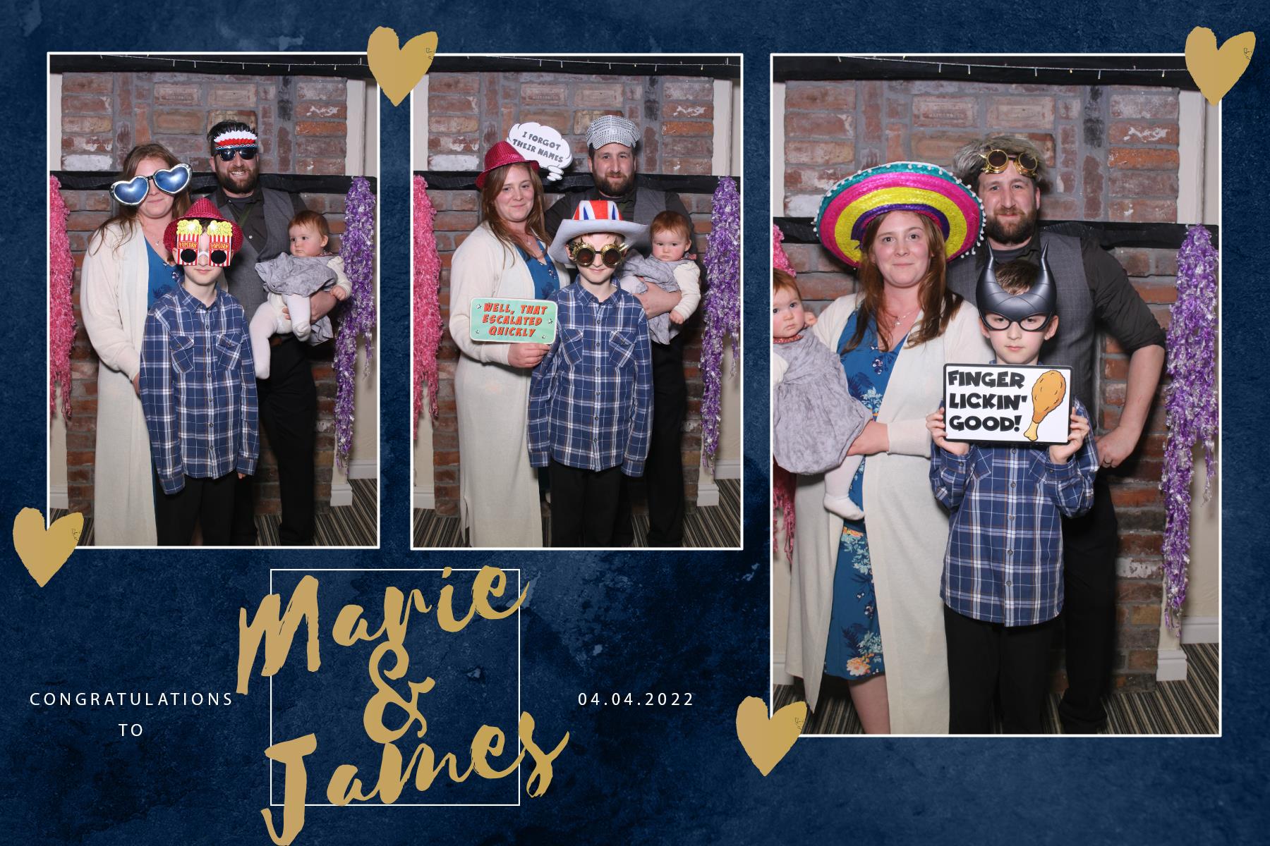 Marie and James | View more photos from the event at gallery.blissbooth.co.uk/u/BlissBooth/Marie-and-James