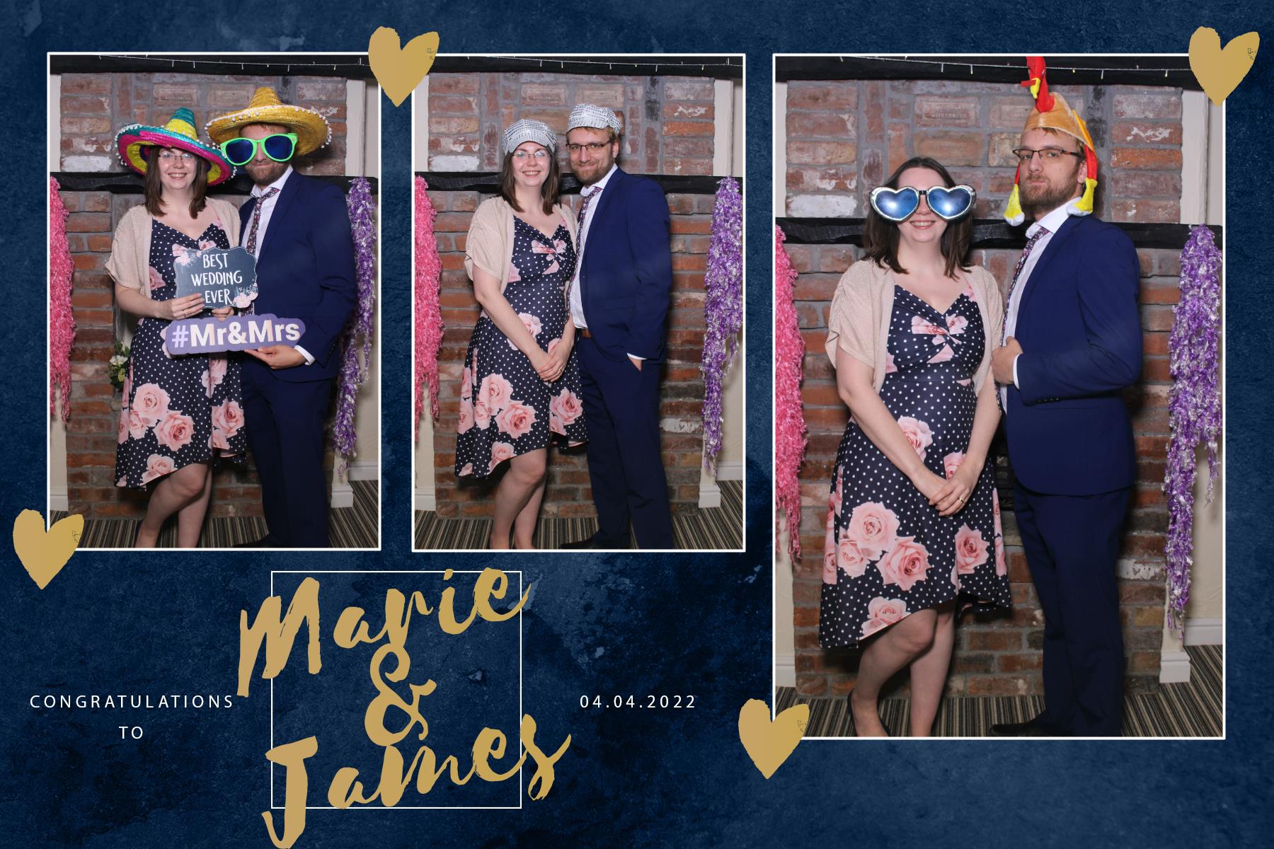 Marie and James | View more photos from the event at gallery.blissbooth.co.uk/u/BlissBooth/Marie-and-James-0