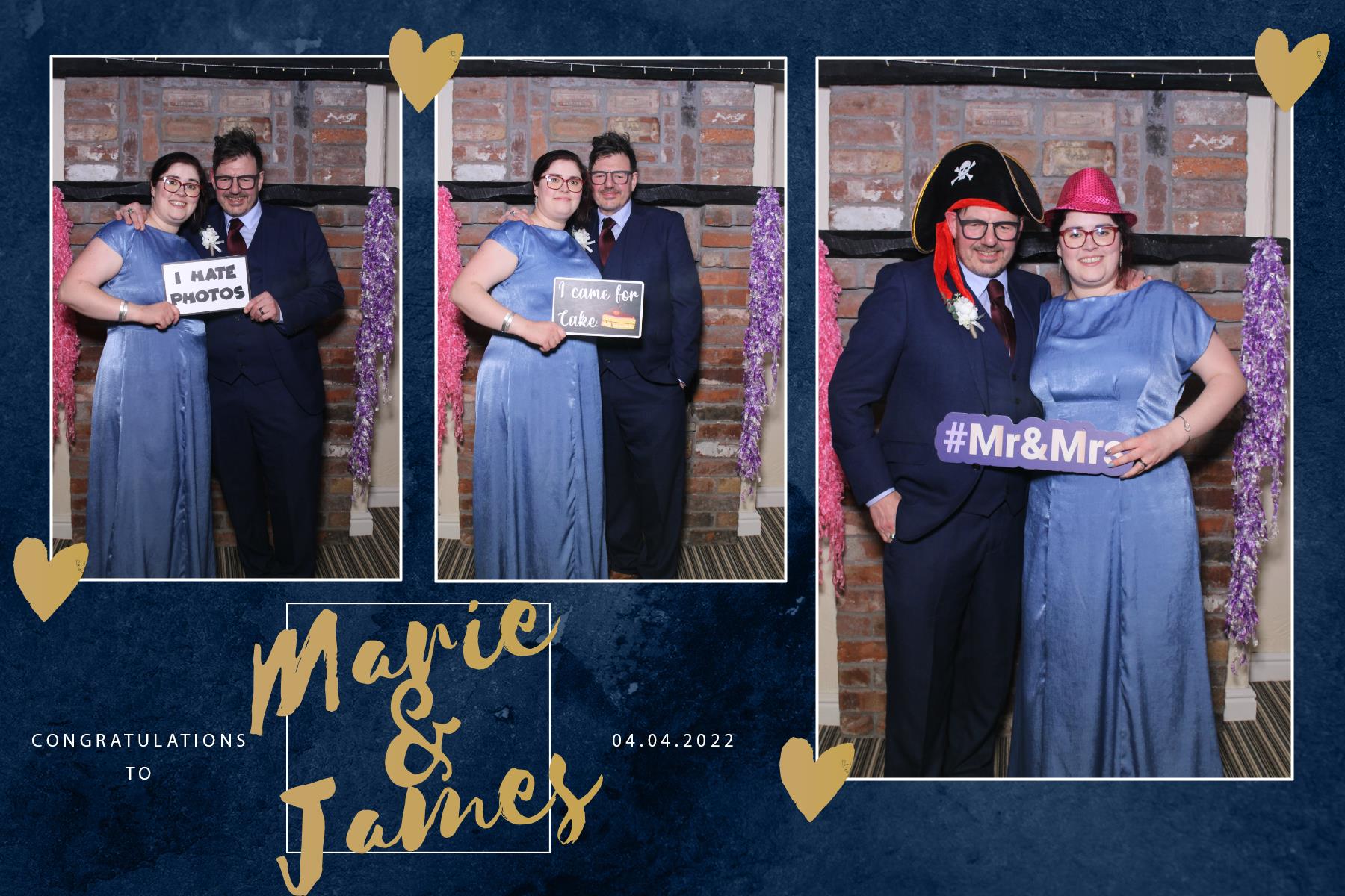 Marie and James | View more photos from the event at gallery.blissbooth.co.uk/u/BlissBooth/Marie-and-James