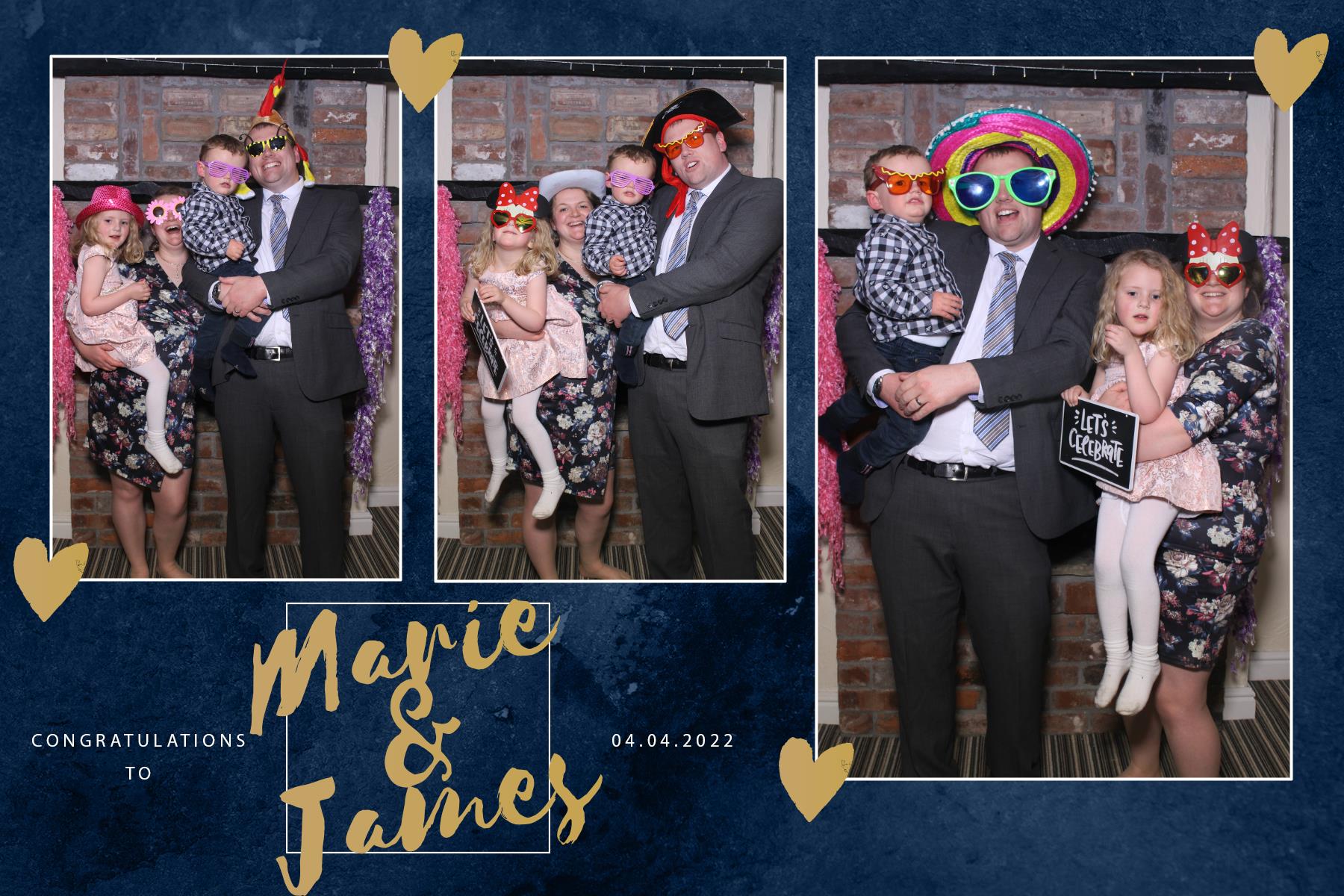 Marie and James | View more photos from the event at gallery.blissbooth.co.uk/u/BlissBooth/Marie-and-James
