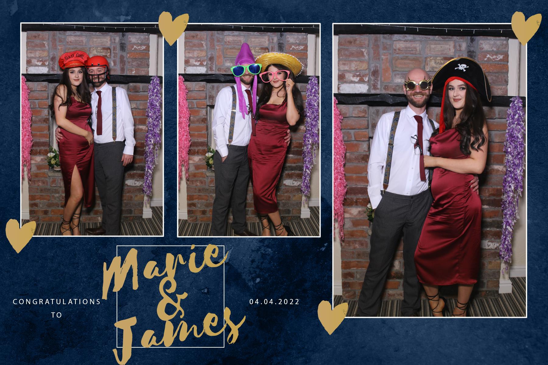 Marie and James | View more photos from the event at gallery.blissbooth.co.uk/u/BlissBooth/Marie-and-James-0