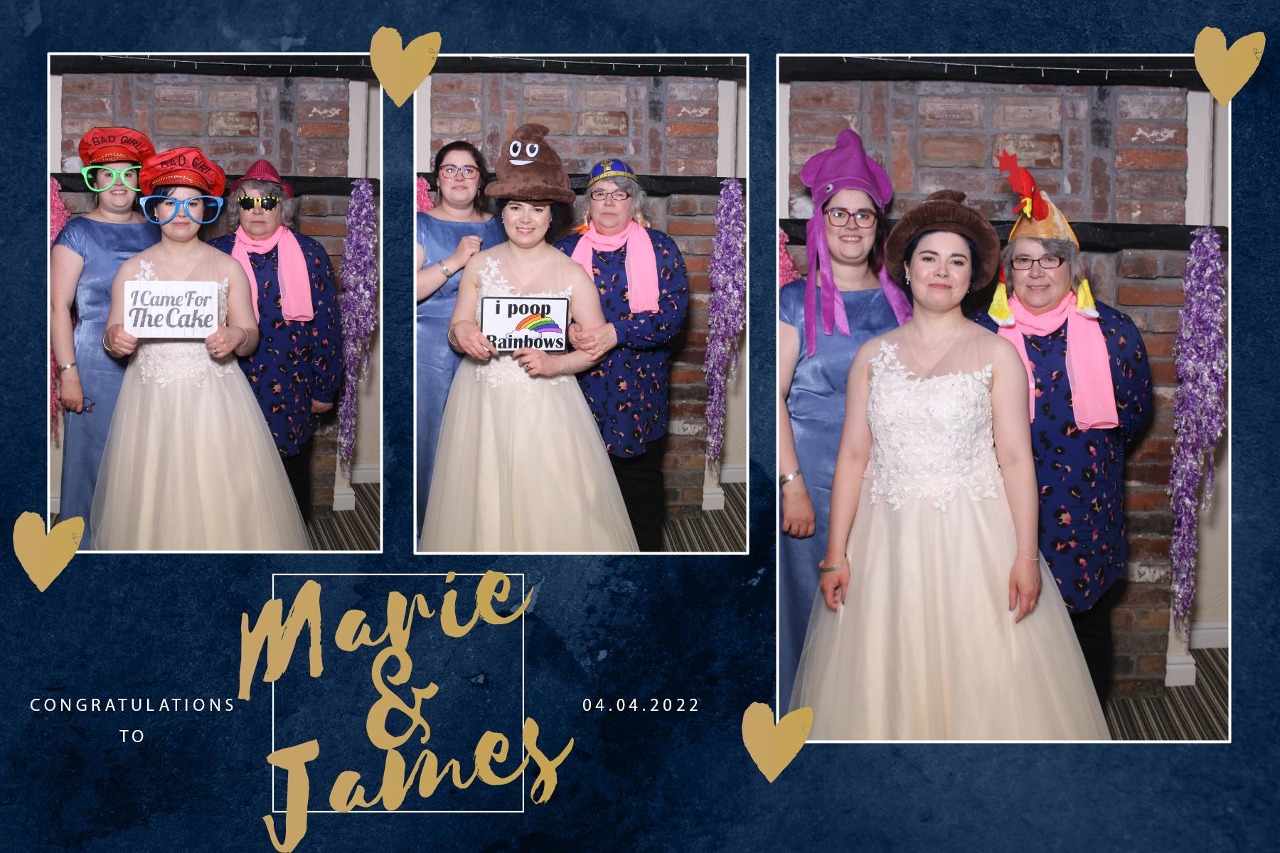 Marie and James | View more photos from the event at gallery.blissbooth.co.uk/u/BlissBooth/Marie-and-James