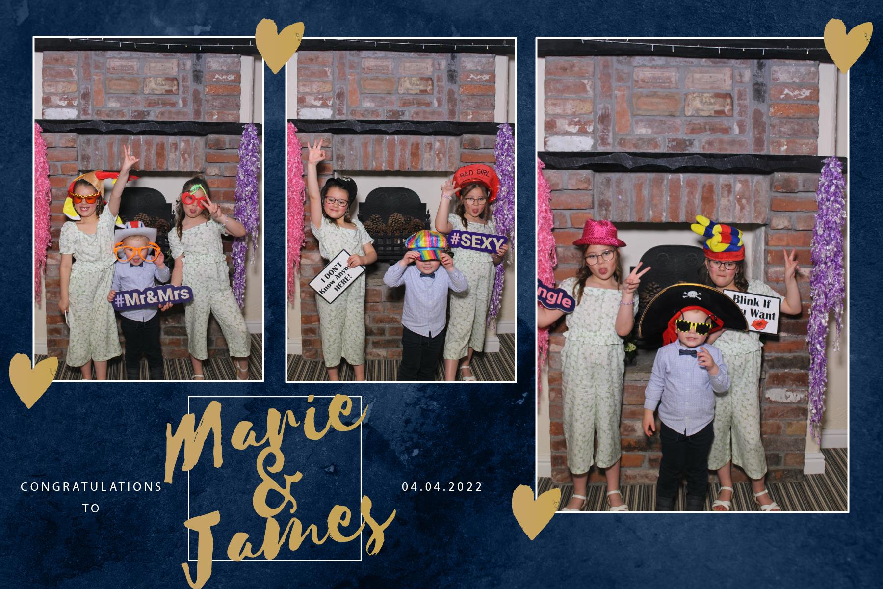 Marie and James | View more photos from the event at gallery.blissbooth.co.uk/u/BlissBooth/Marie-and-James