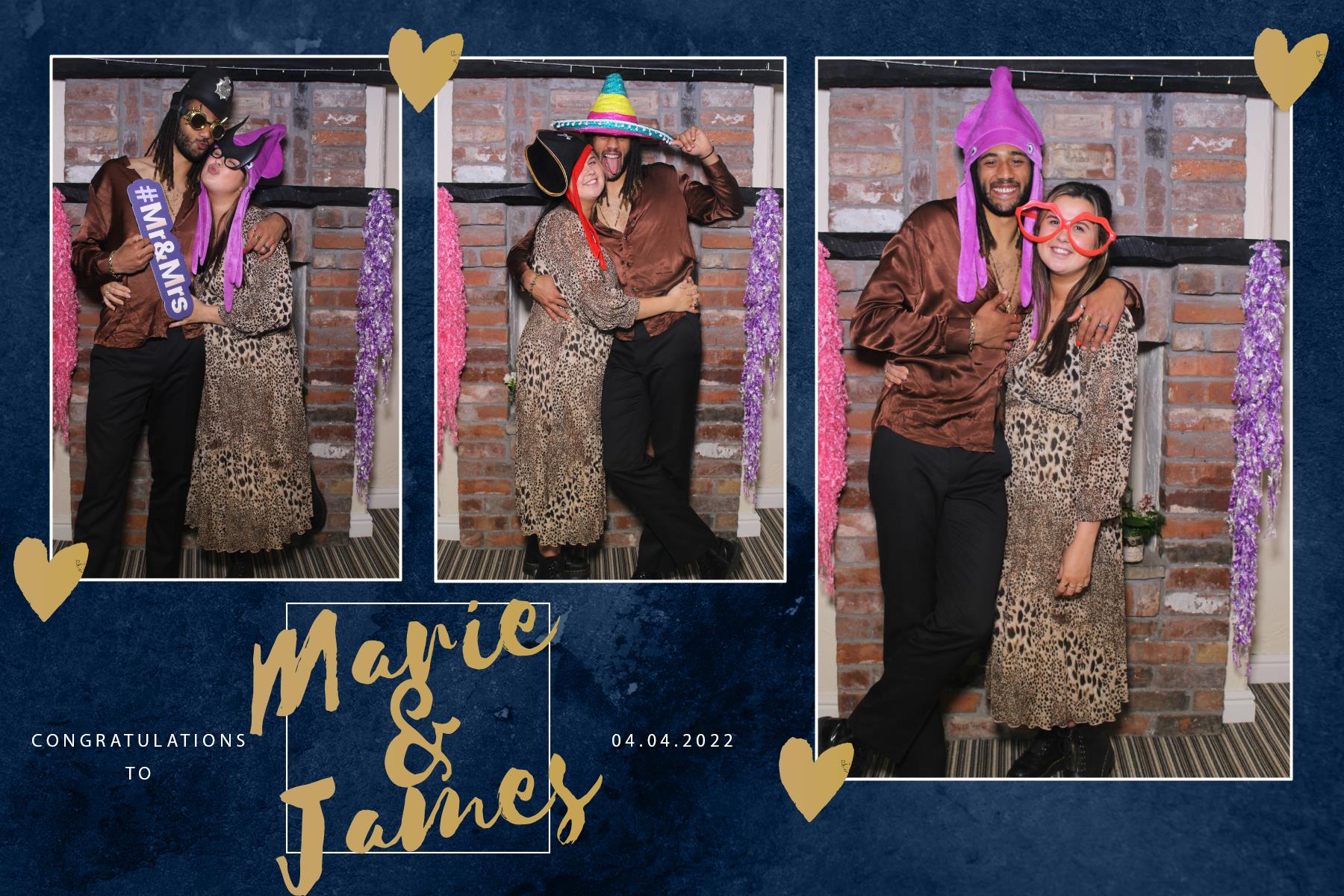 Marie and James | View more photos from the event at gallery.blissbooth.co.uk/u/BlissBooth/Marie-and-James-0