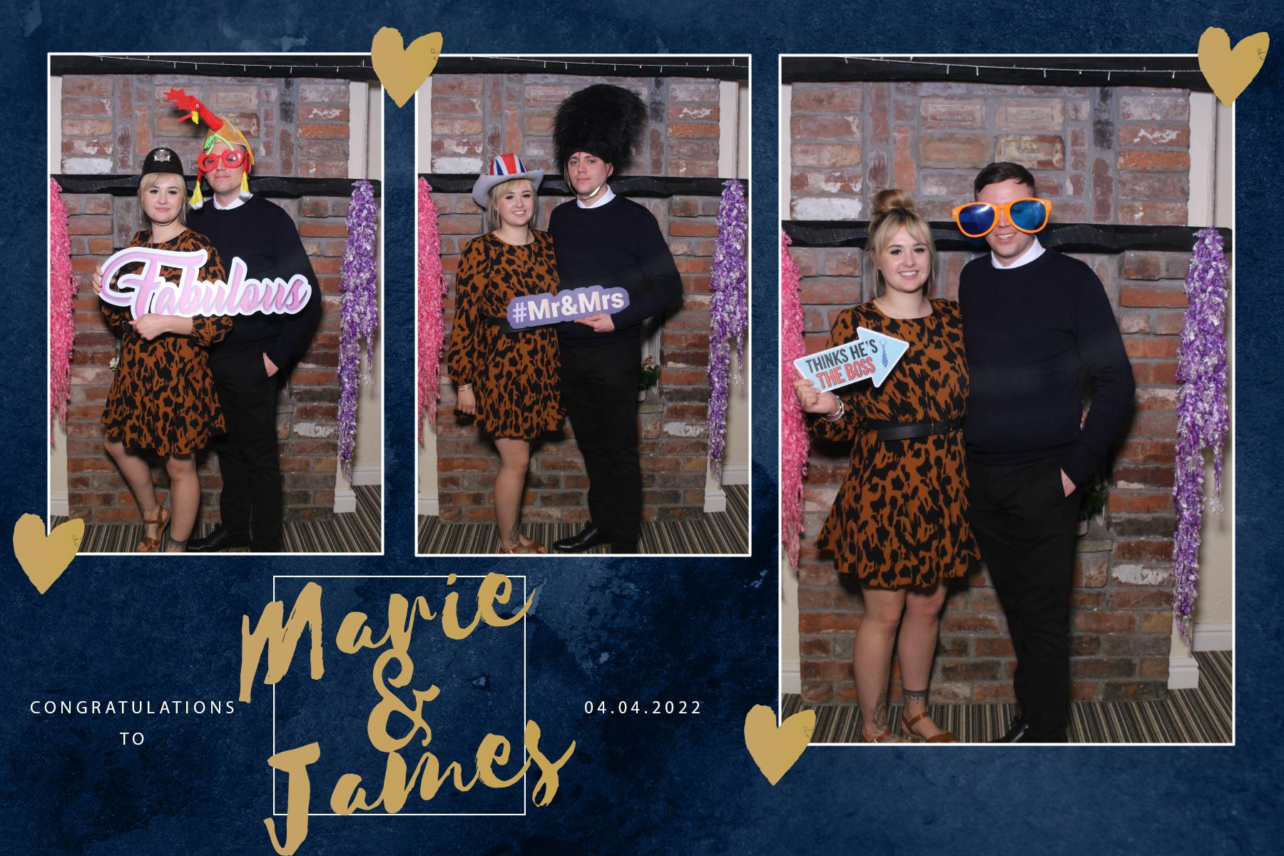 Marie and James | View more photos from the event at gallery.blissbooth.co.uk/u/BlissBooth/Marie-and-James-0