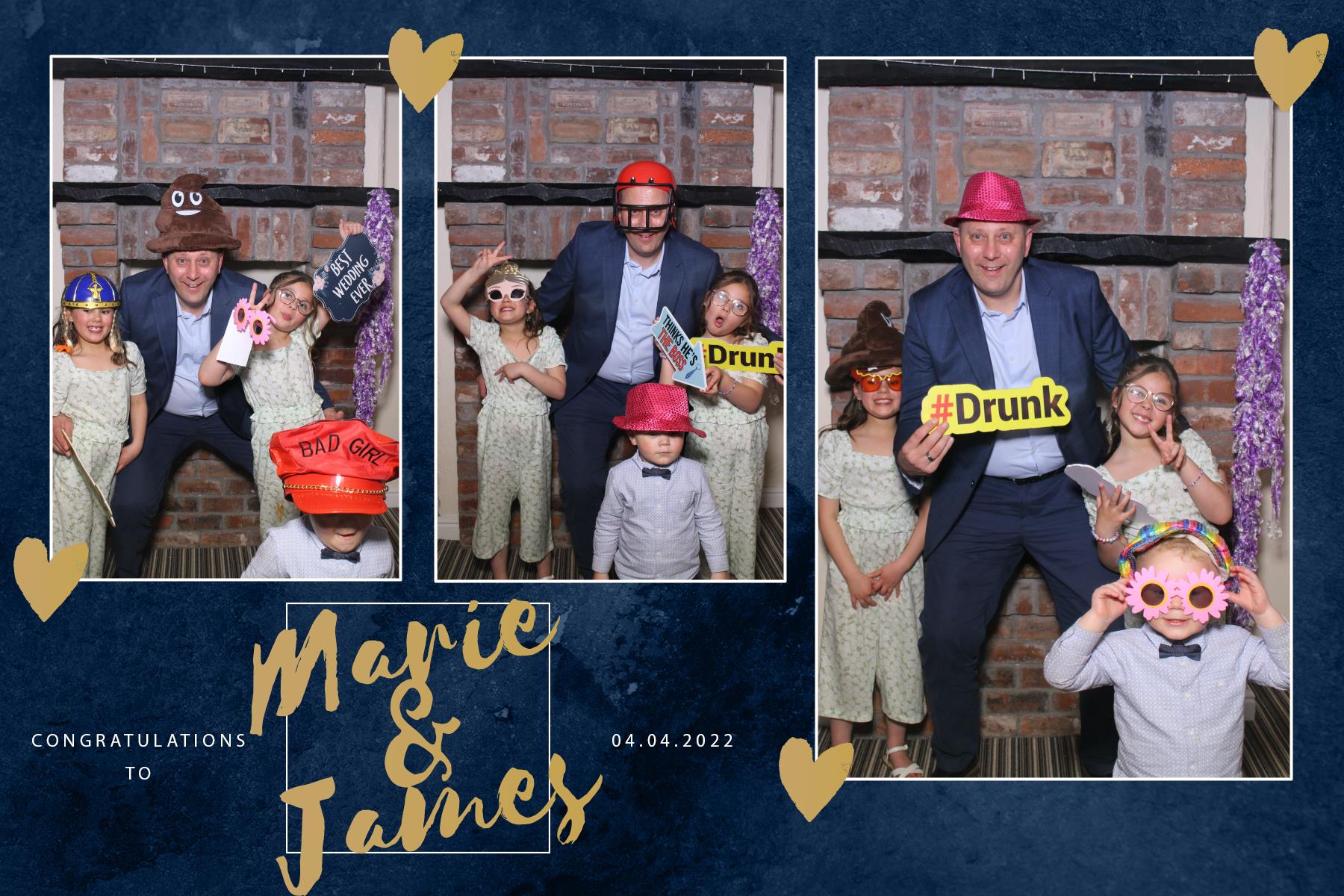Marie and James | View more photos from the event at gallery.blissbooth.co.uk/u/BlissBooth/Marie-and-James