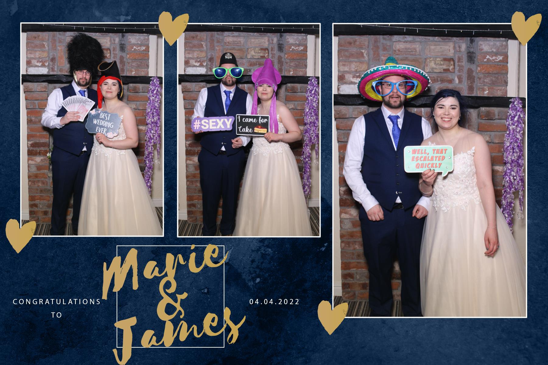 Marie and James | View more photos from the event at gallery.blissbooth.co.uk/u/BlissBooth/Marie-and-James-0