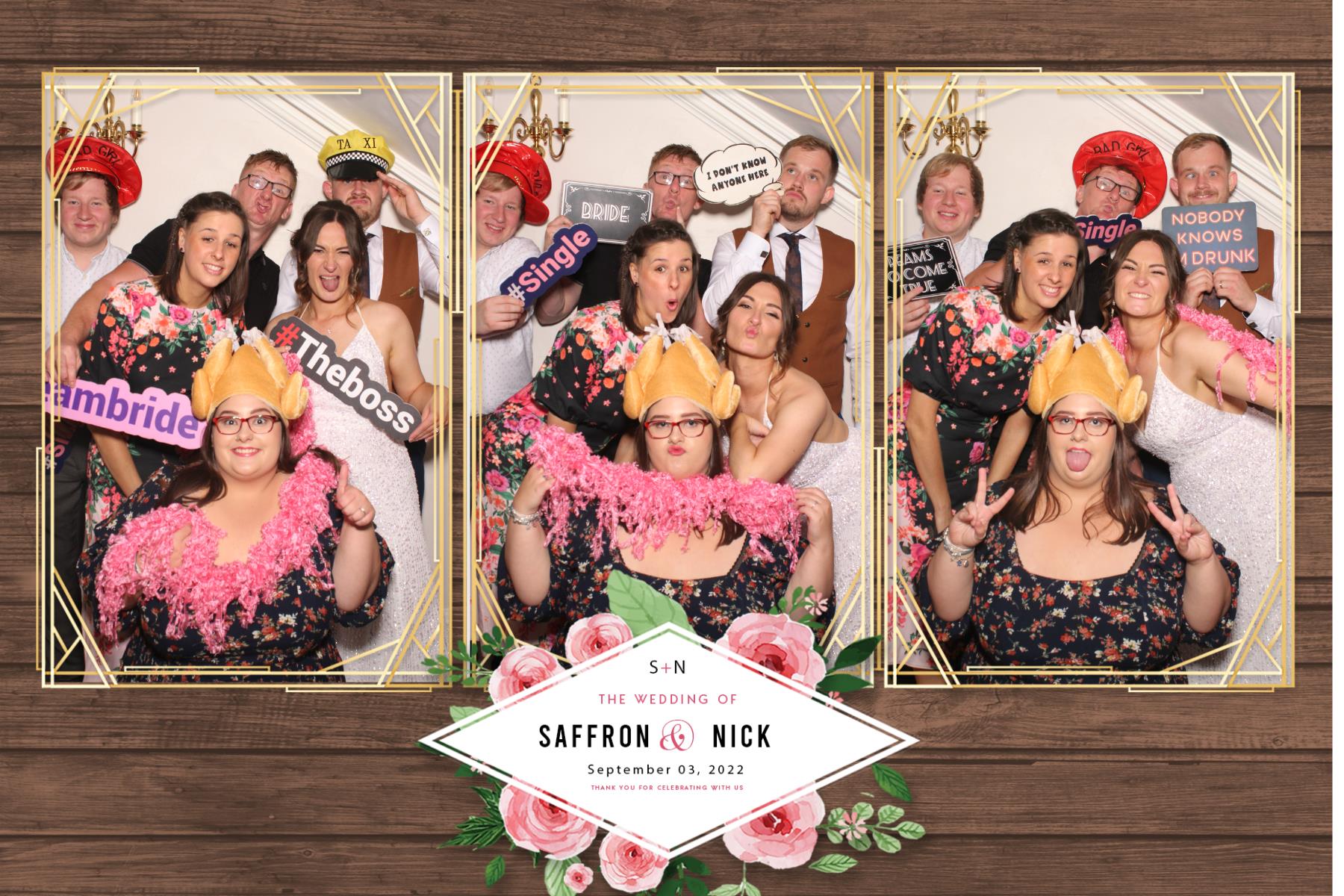 Saffron & Nick | View more photos from the event at gallery.blissbooth.co.uk/u/BlissBooth/Saffron-Nick