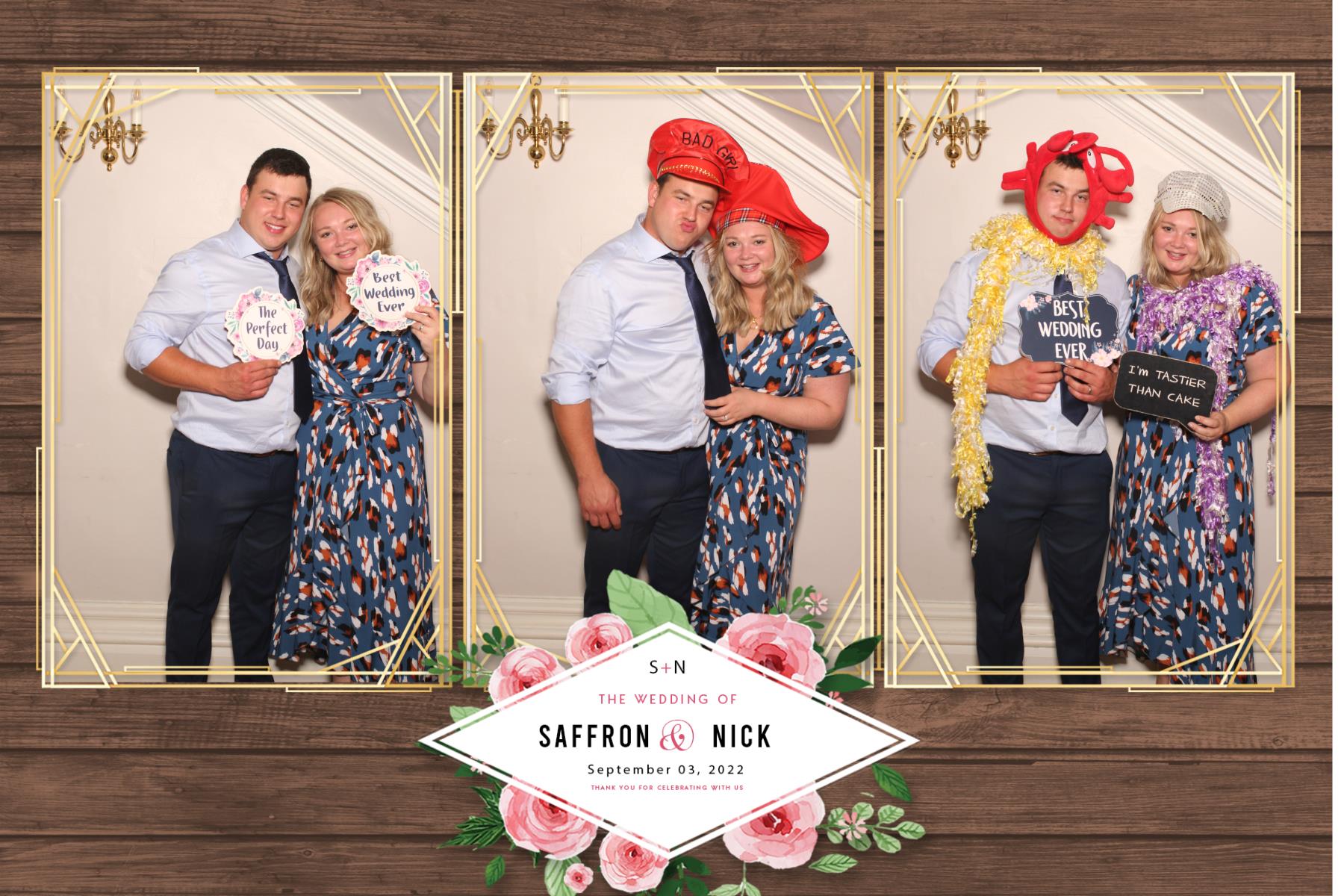 Saffron & Nick | View more photos from the event at gallery.blissbooth.co.uk/u/BlissBooth/Saffron-Nick