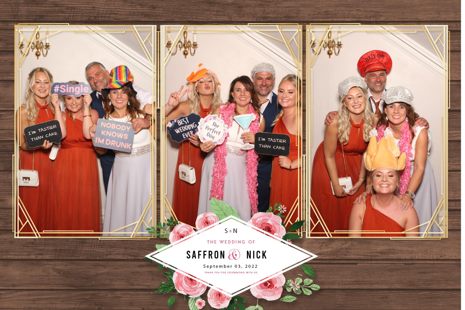Saffron & Nick | View more photos from the event at gallery.blissbooth.co.uk/u/BlissBooth/Saffron-Nick