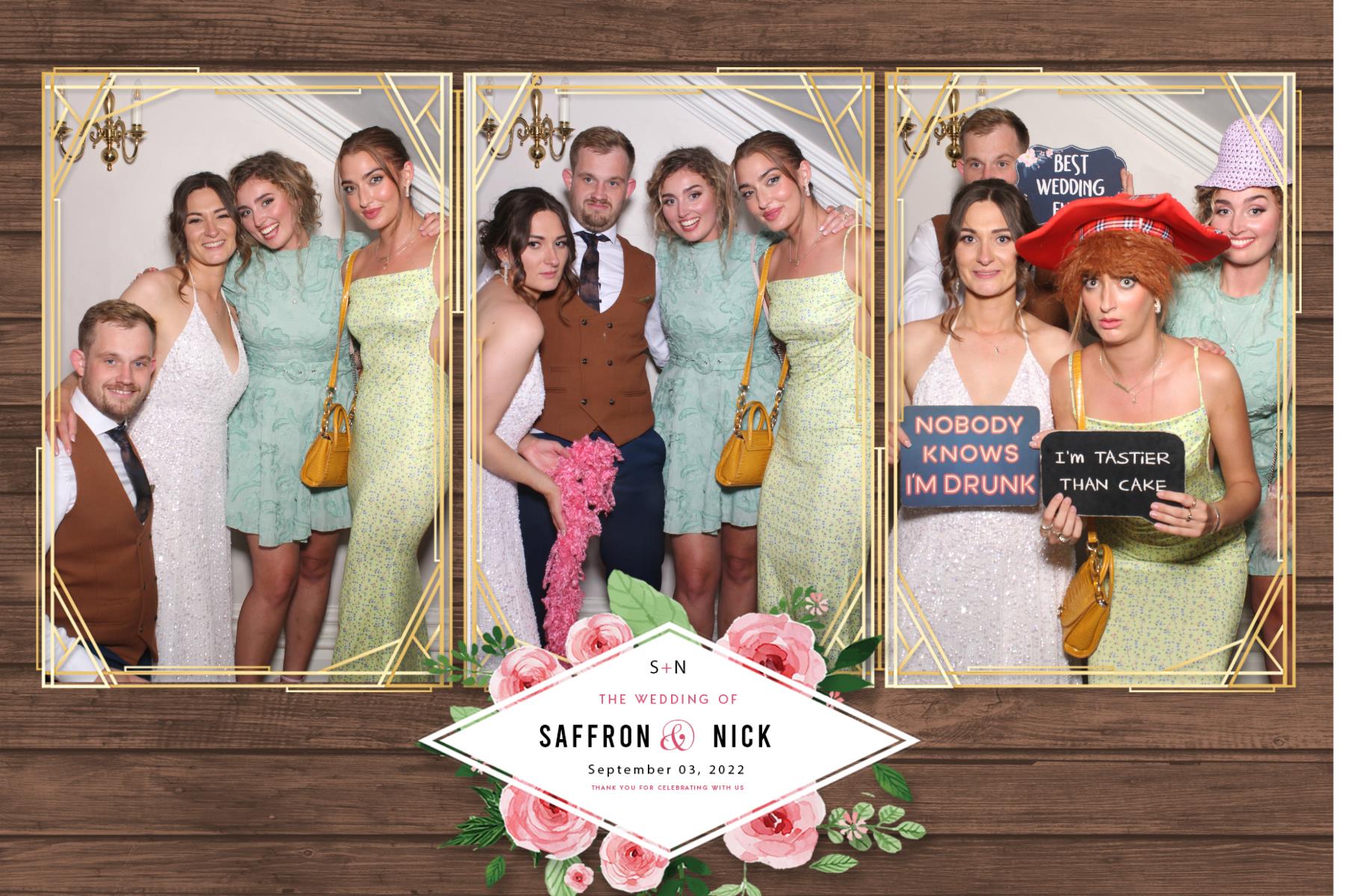 Saffron & Nick | View more photos from the event at gallery.blissbooth.co.uk/u/BlissBooth/Saffron-Nick