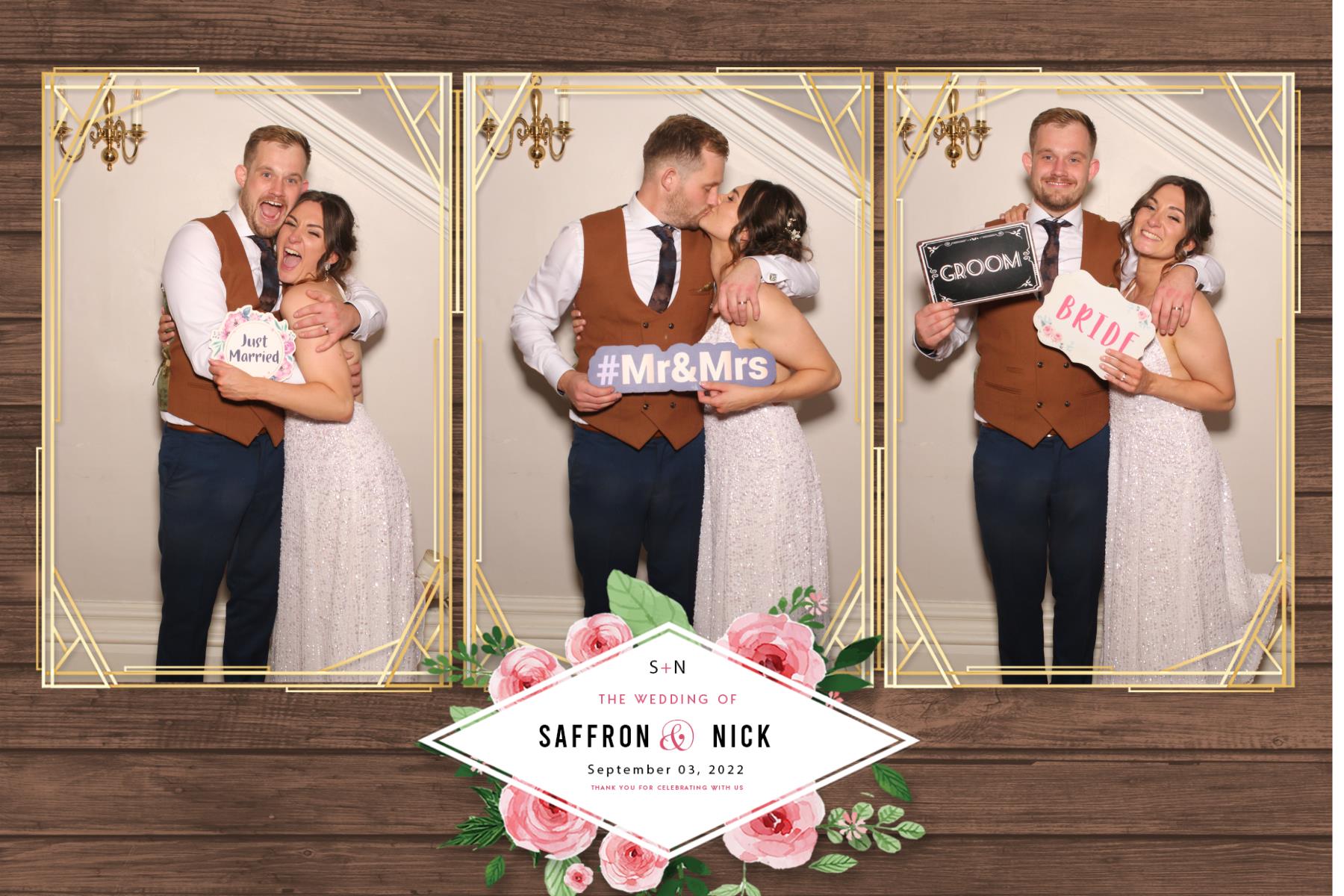 Saffron & Nick | View more photos from the event at gallery.blissbooth.co.uk/u/BlissBooth/Saffron-Nick